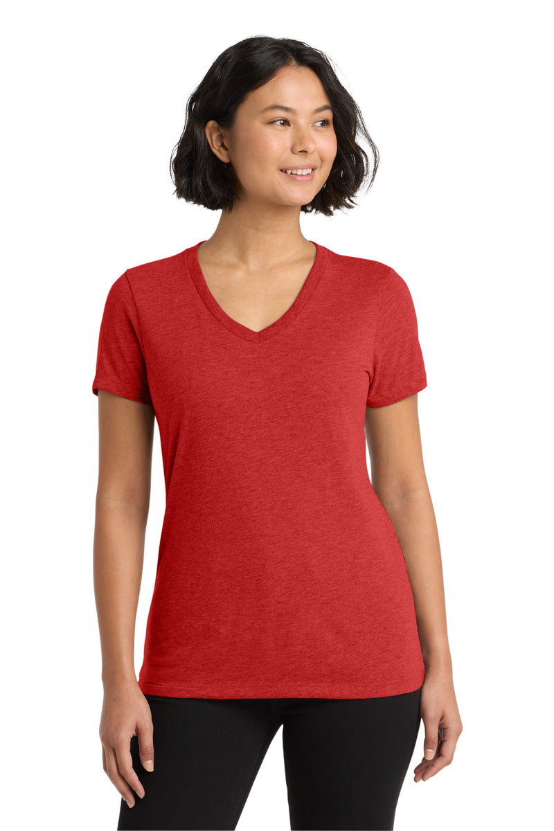 Allmade  Women's Tri-Blend V-Neck Tee - Rise Up Red