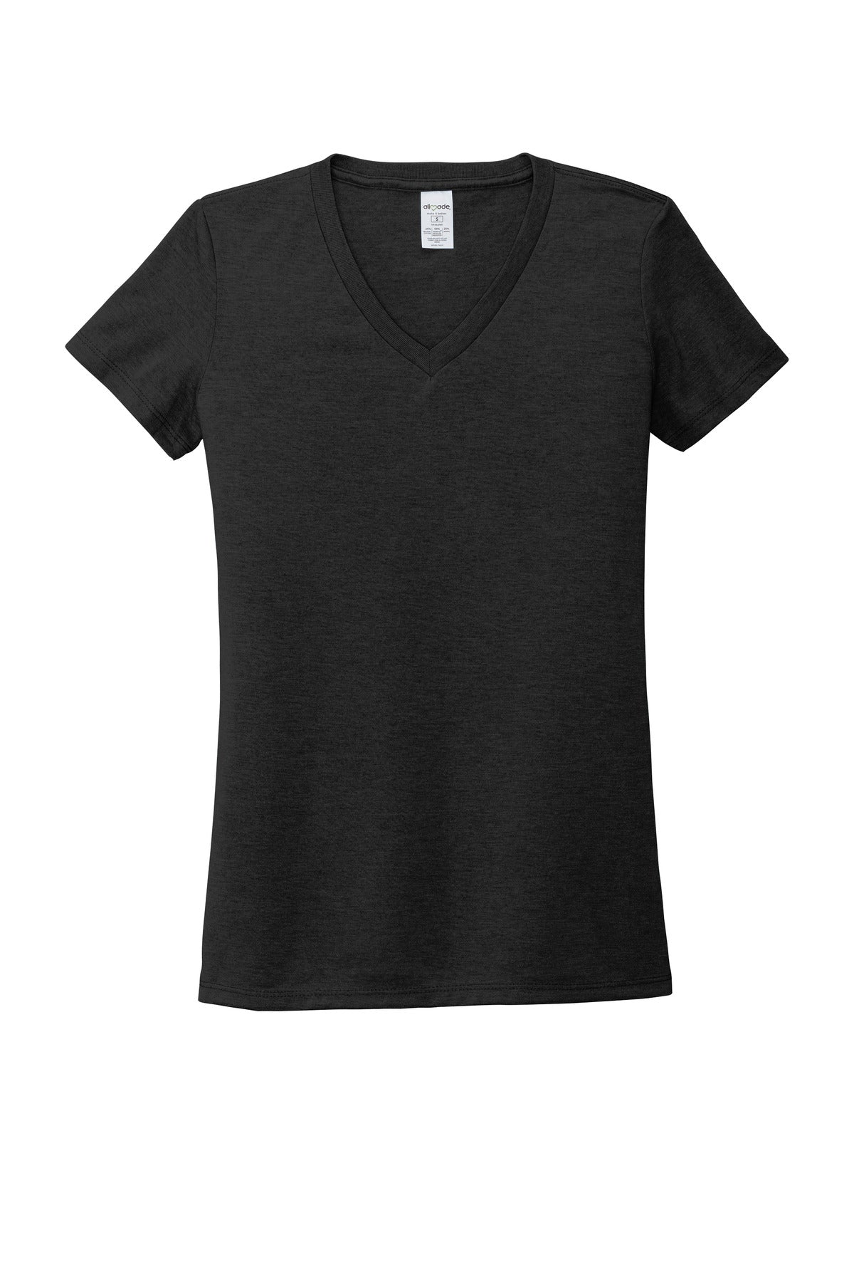 Allmade  Women's Tri-Blend V-Neck Tee - Space Black