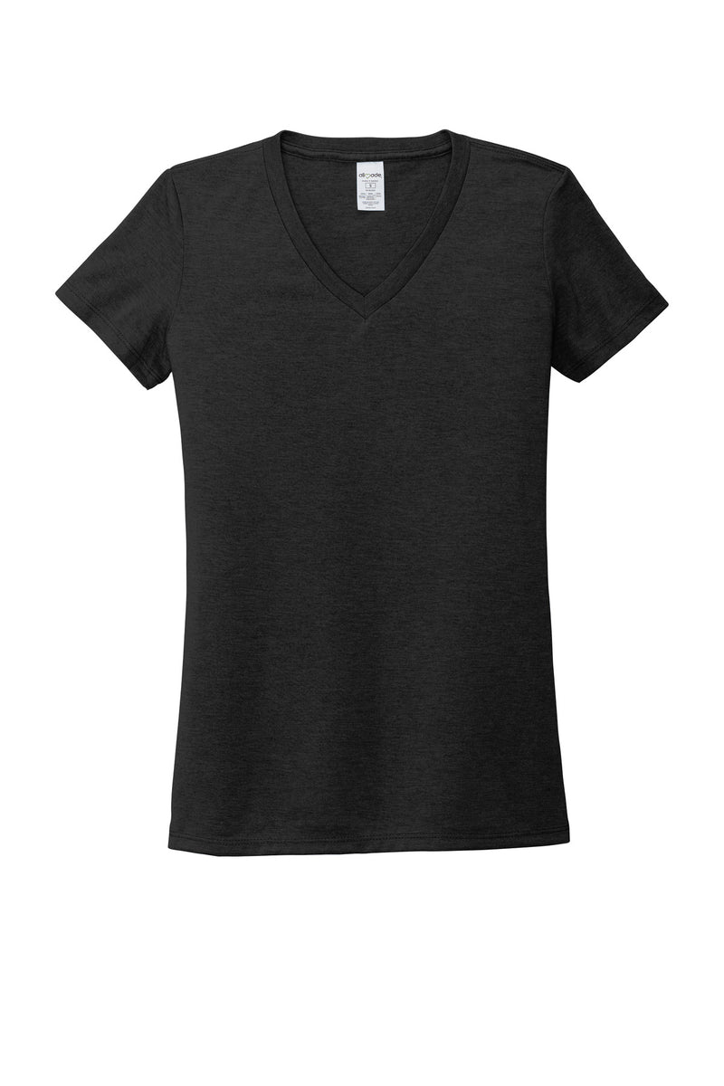 Allmade  Women's Tri-Blend V-Neck Tee - Space Black