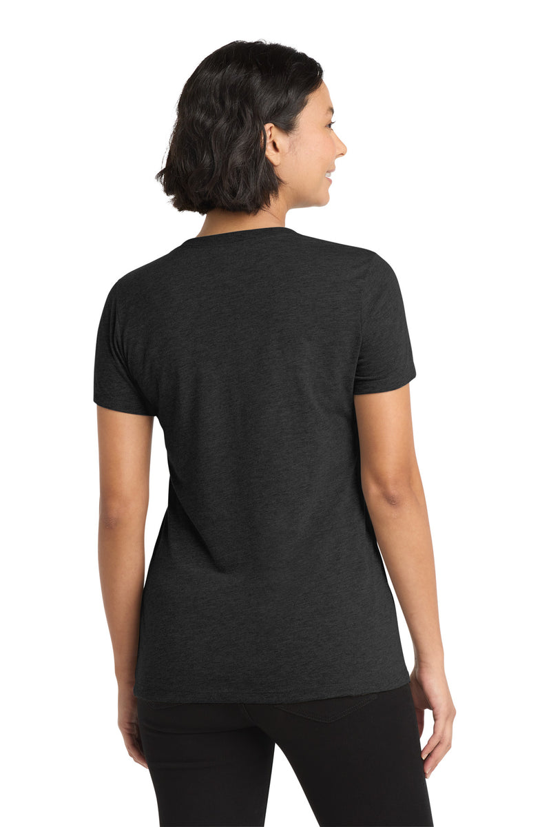 Allmade  Women's Tri-Blend V-Neck Tee - Space Black