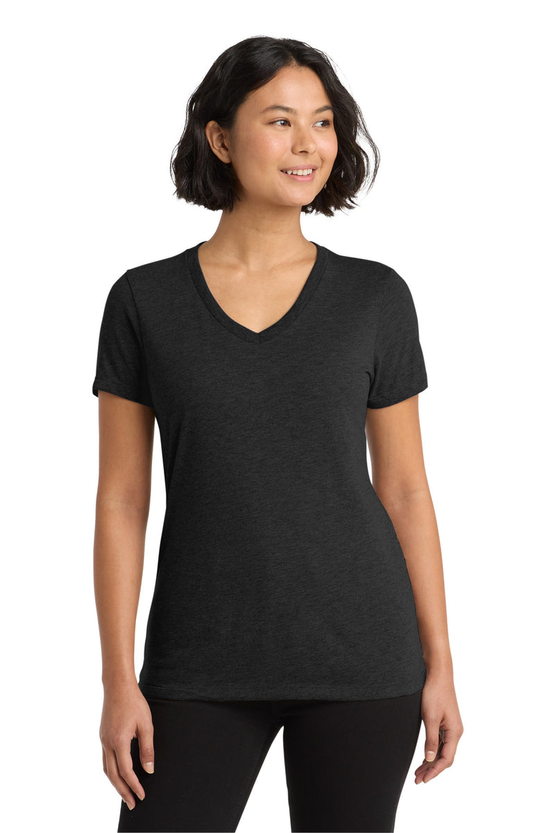 Allmade  Women's Tri-Blend V-Neck Tee - Space Black