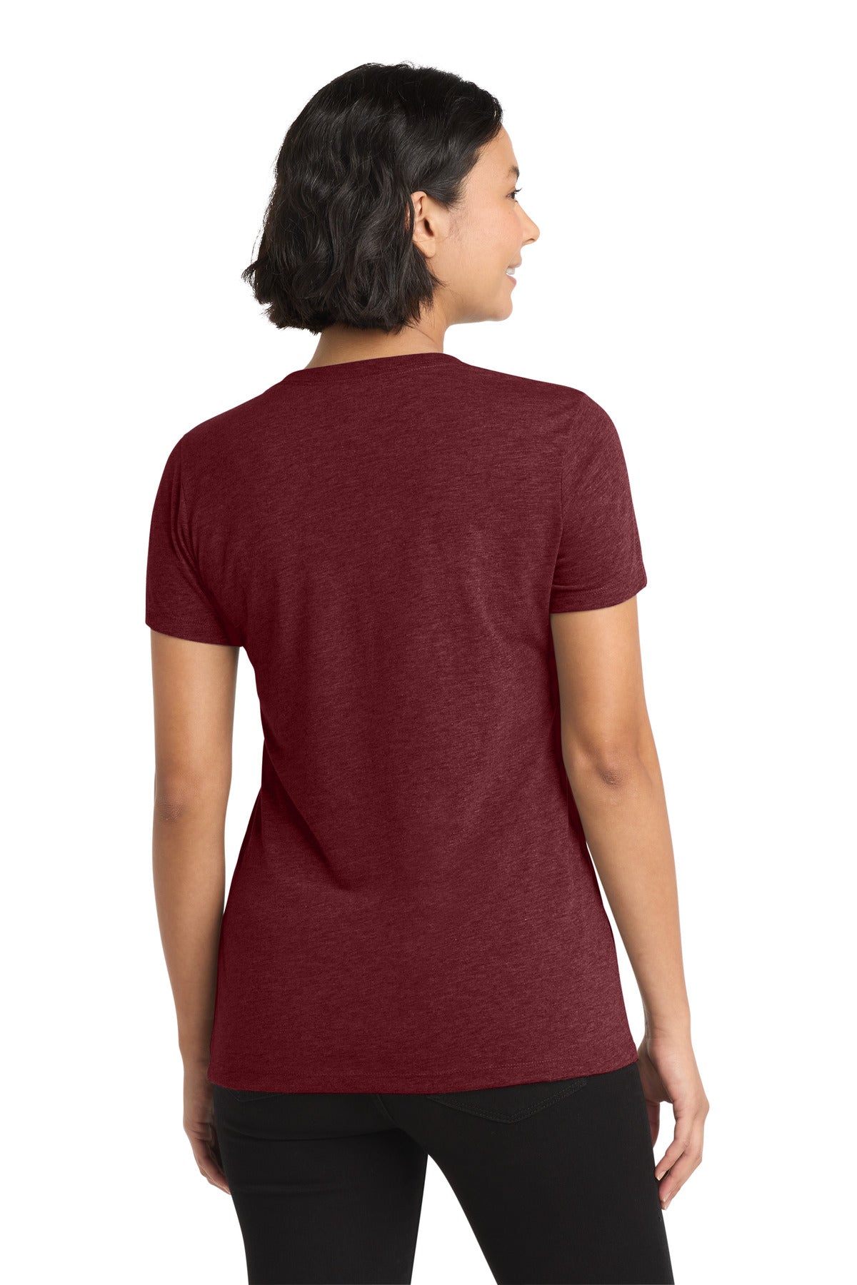Allmade  Women's Tri-Blend V-Neck Tee - Vino Red