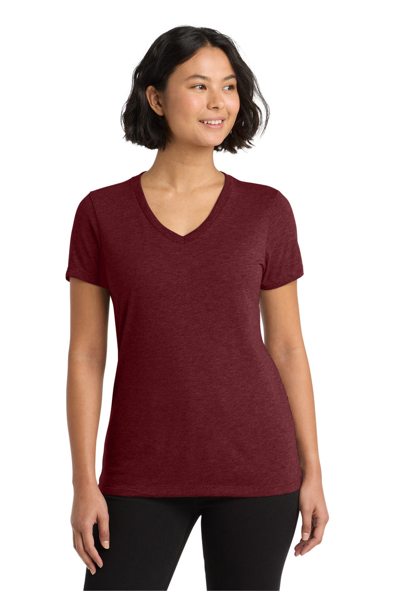 Allmade  Women's Tri-Blend V-Neck Tee - Vino Red