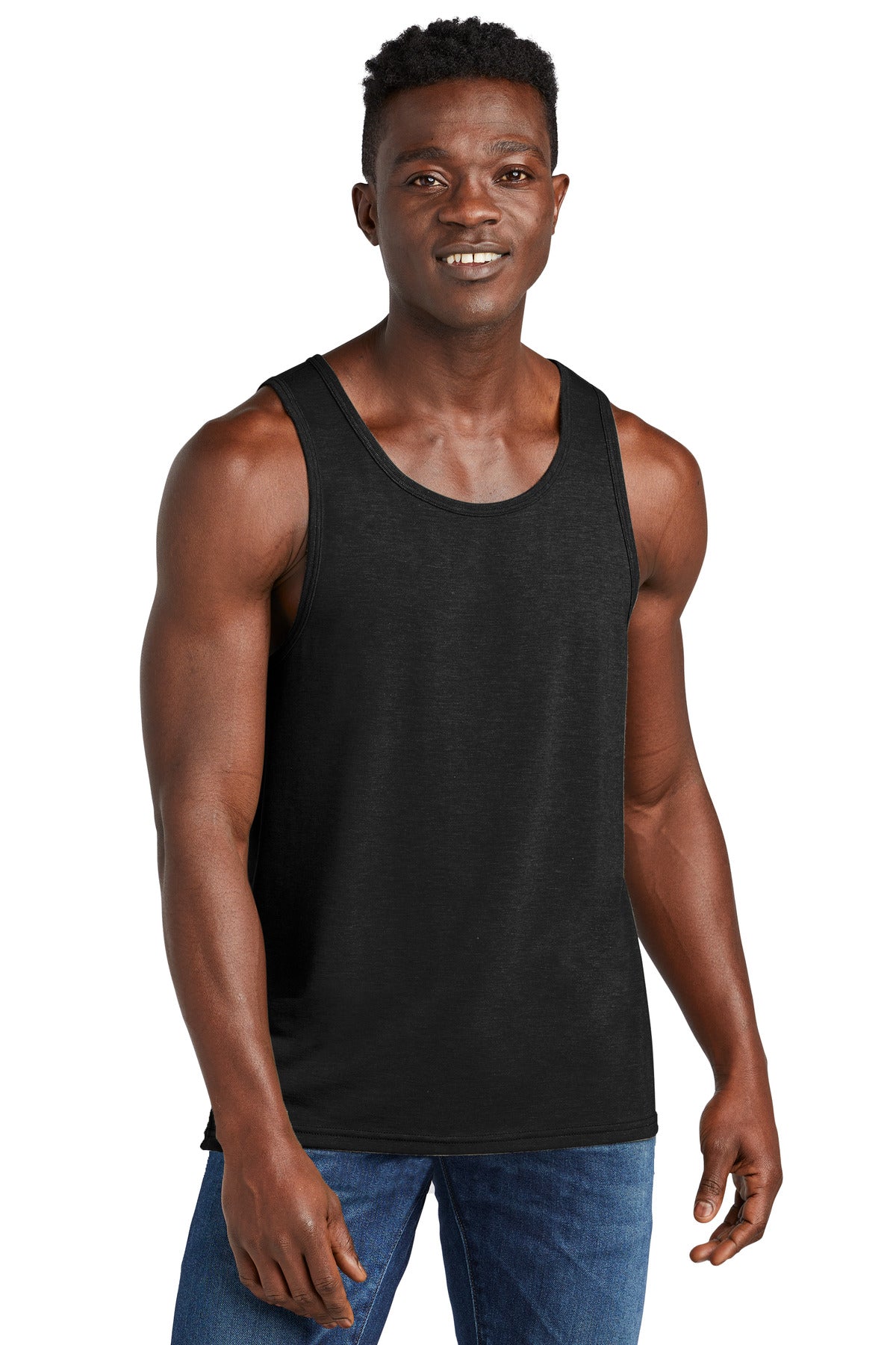 Allmade Unisex Tri-Blend Tank - Deep Black