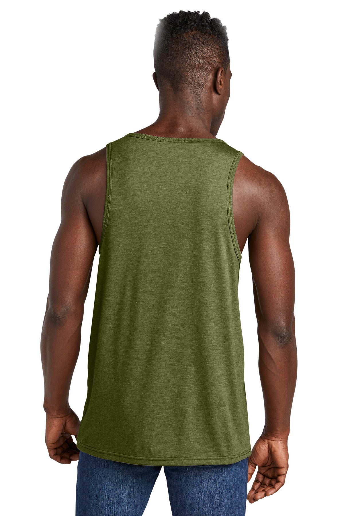Allmade Unisex Tri-Blend Tank - Olive You Green