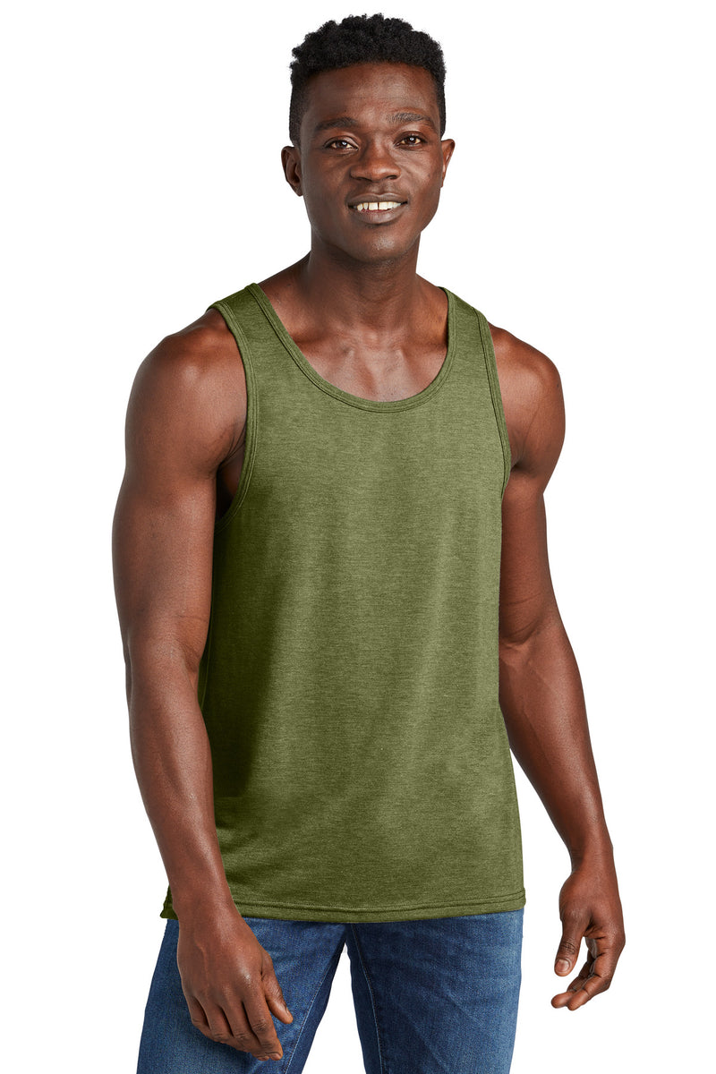 Allmade Unisex Tri-Blend Tank - Olive You Green