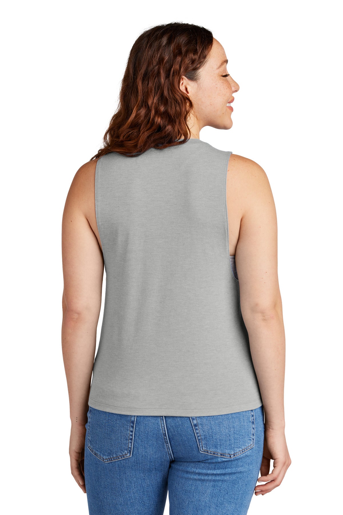 Allmade Women's Tri-Blend Muscle Tank - Aluminum Grey