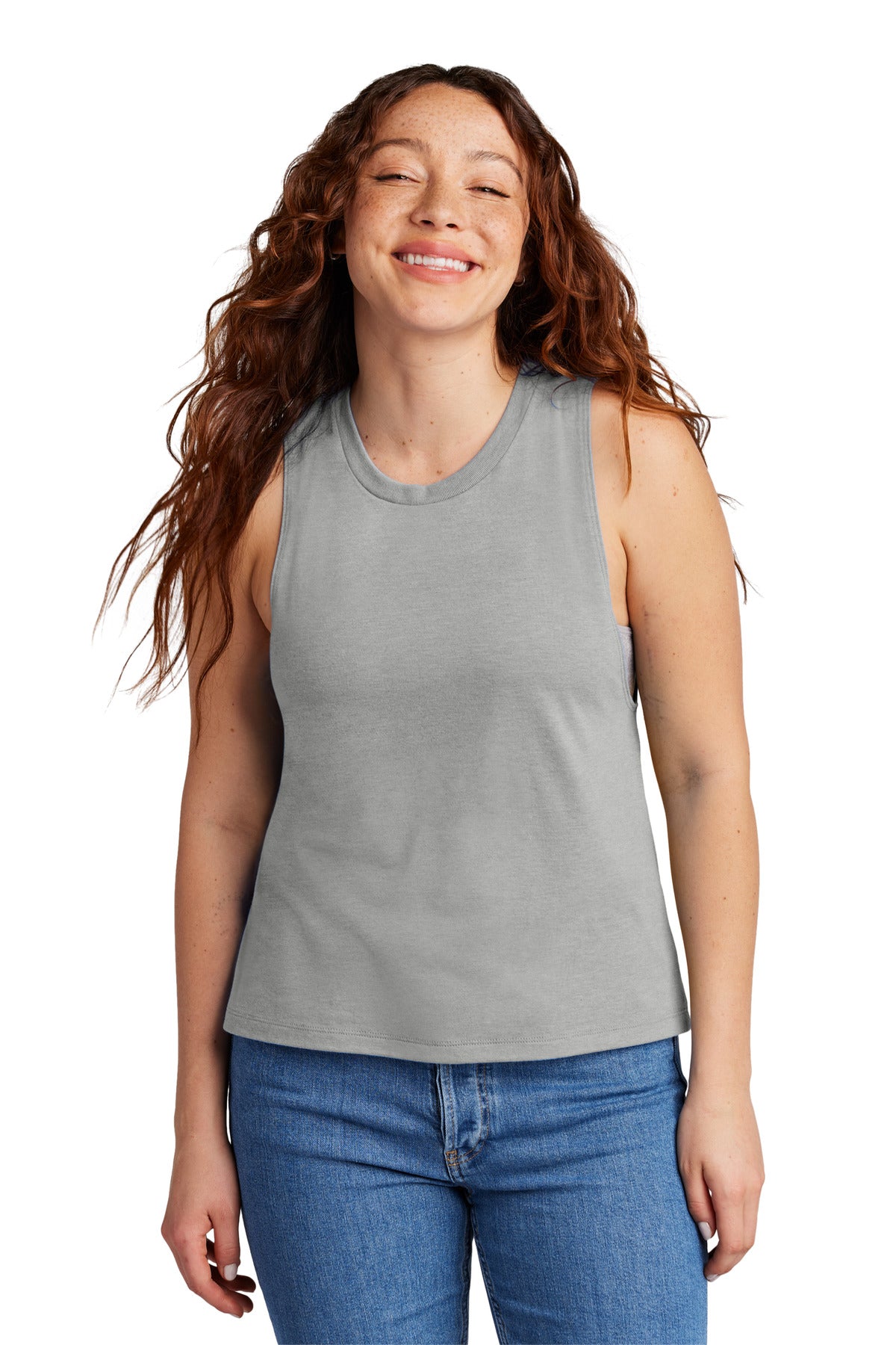 Allmade Women's Tri-Blend Muscle Tank - Aluminum Grey