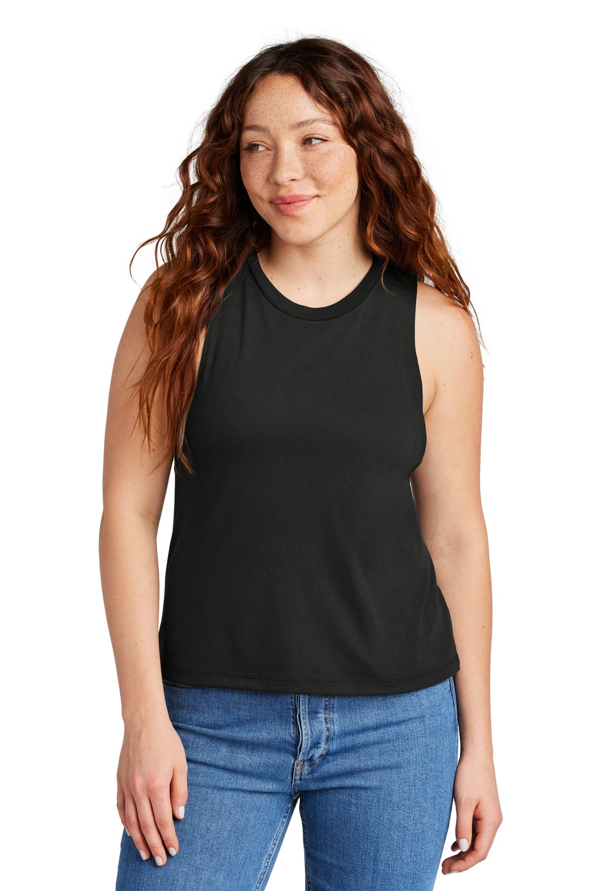 Allmade Women's Tri-Blend Muscle Tank - Deep Black