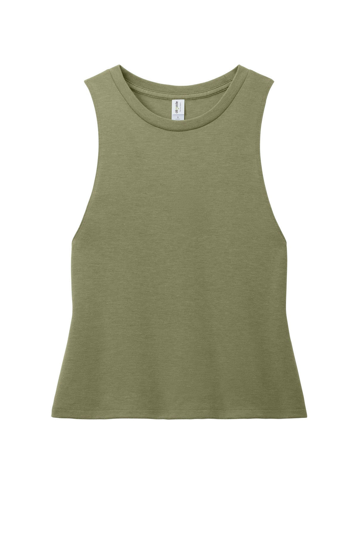 Allmade Women's Tri-Blend Muscle Tank - Olive You Green