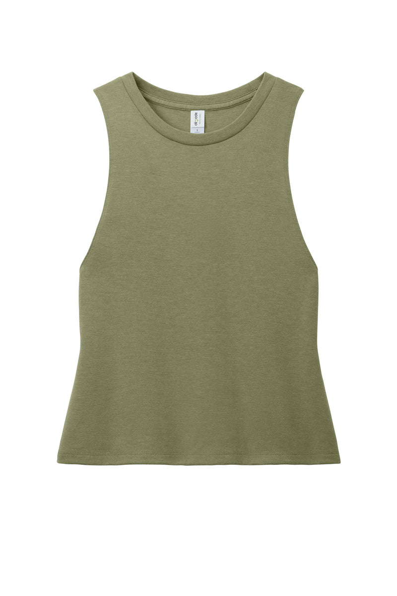 Allmade Women's Tri-Blend Muscle Tank - Olive You Green