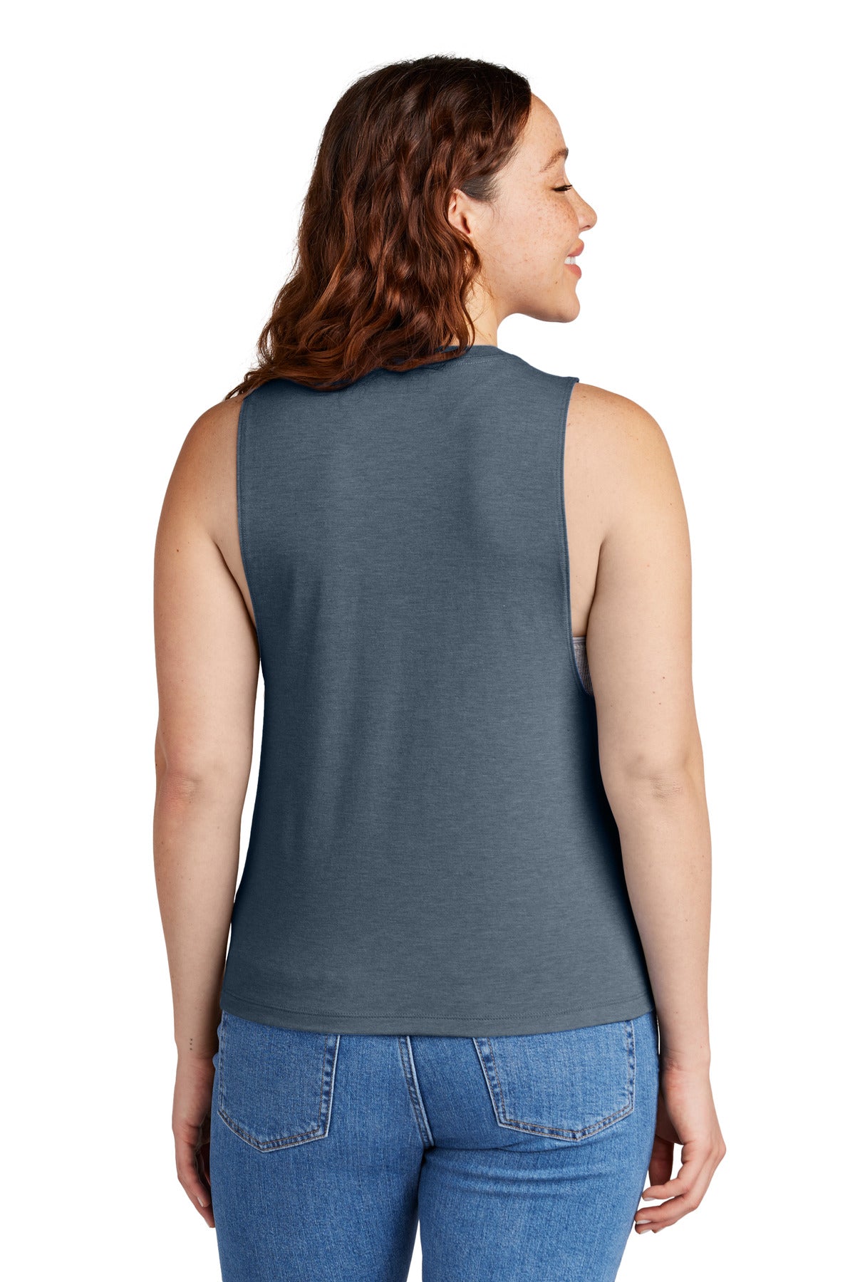 Allmade Women's Tri-Blend Muscle Tank - Rebel Blue