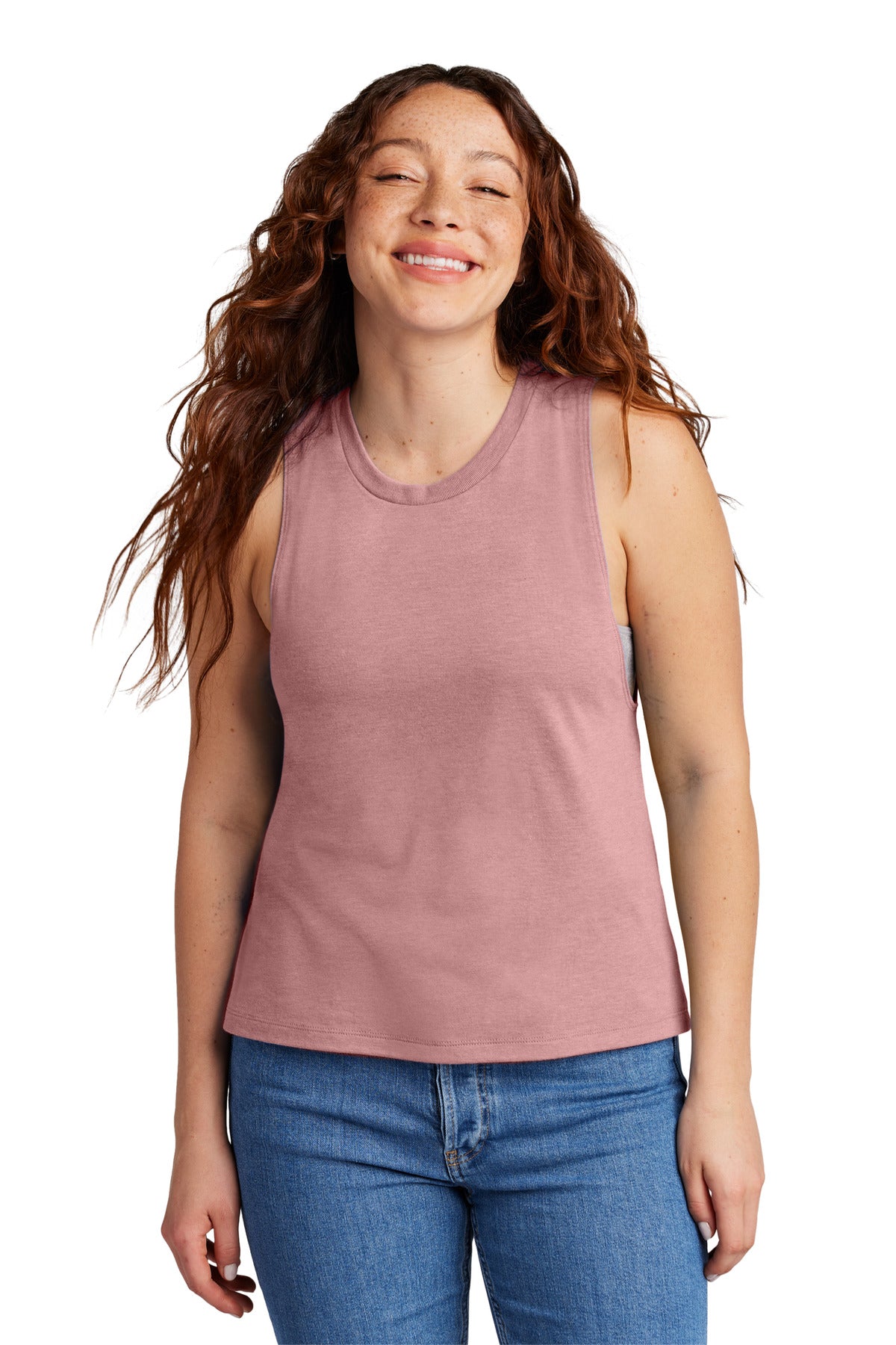 Allmade Women's Tri-Blend Muscle Tank - Vintage Rose