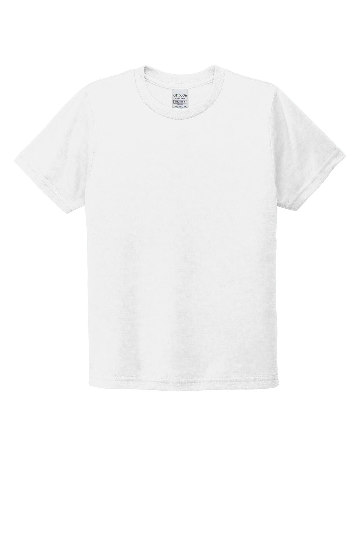 Allmade  Youth Tri-Blend Tee - Bright White
