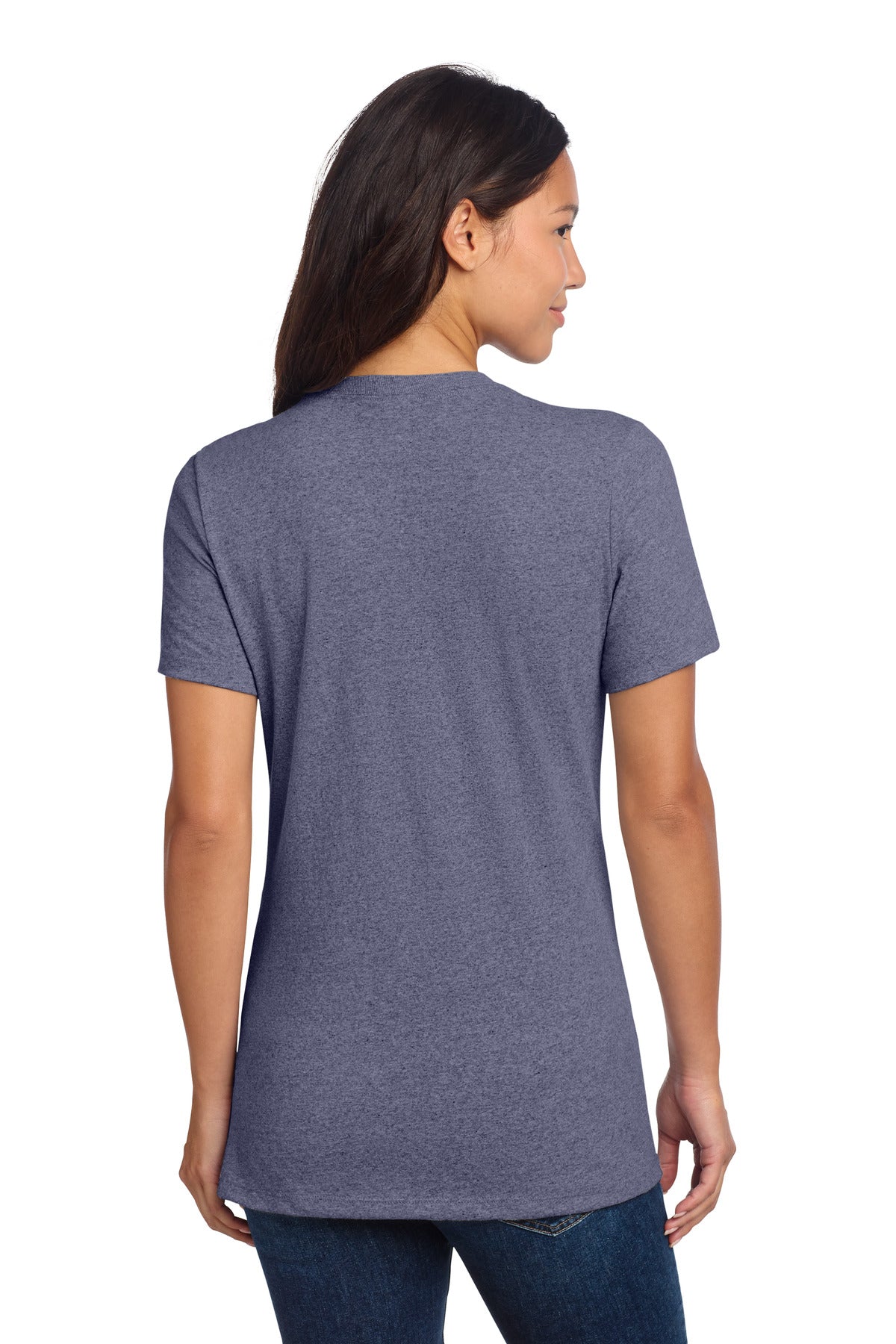 Allmade Women's Recycled Blend V-Neck Tee - Salvaged Navy Heather