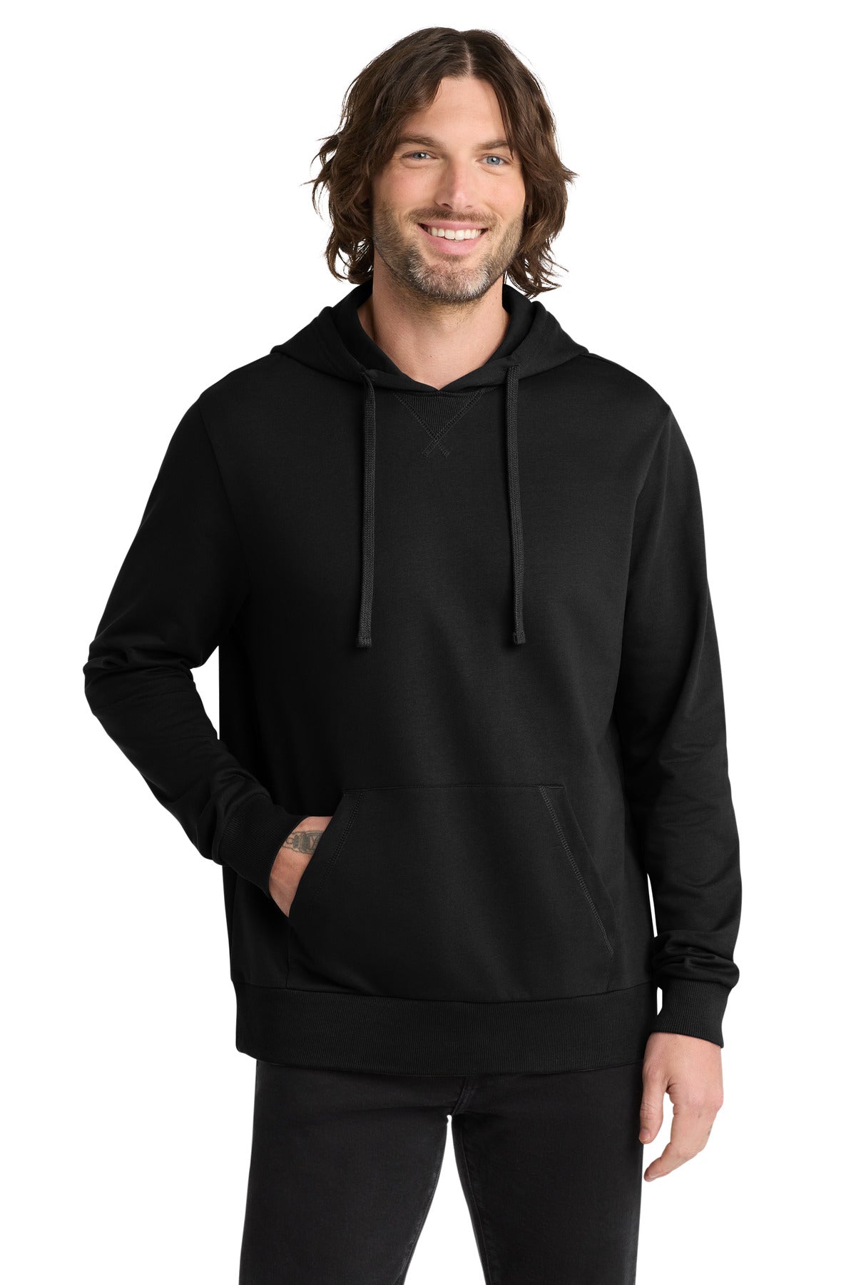 Allmade Unisex Organic French Terry Pullover Hoodie - Deep Black