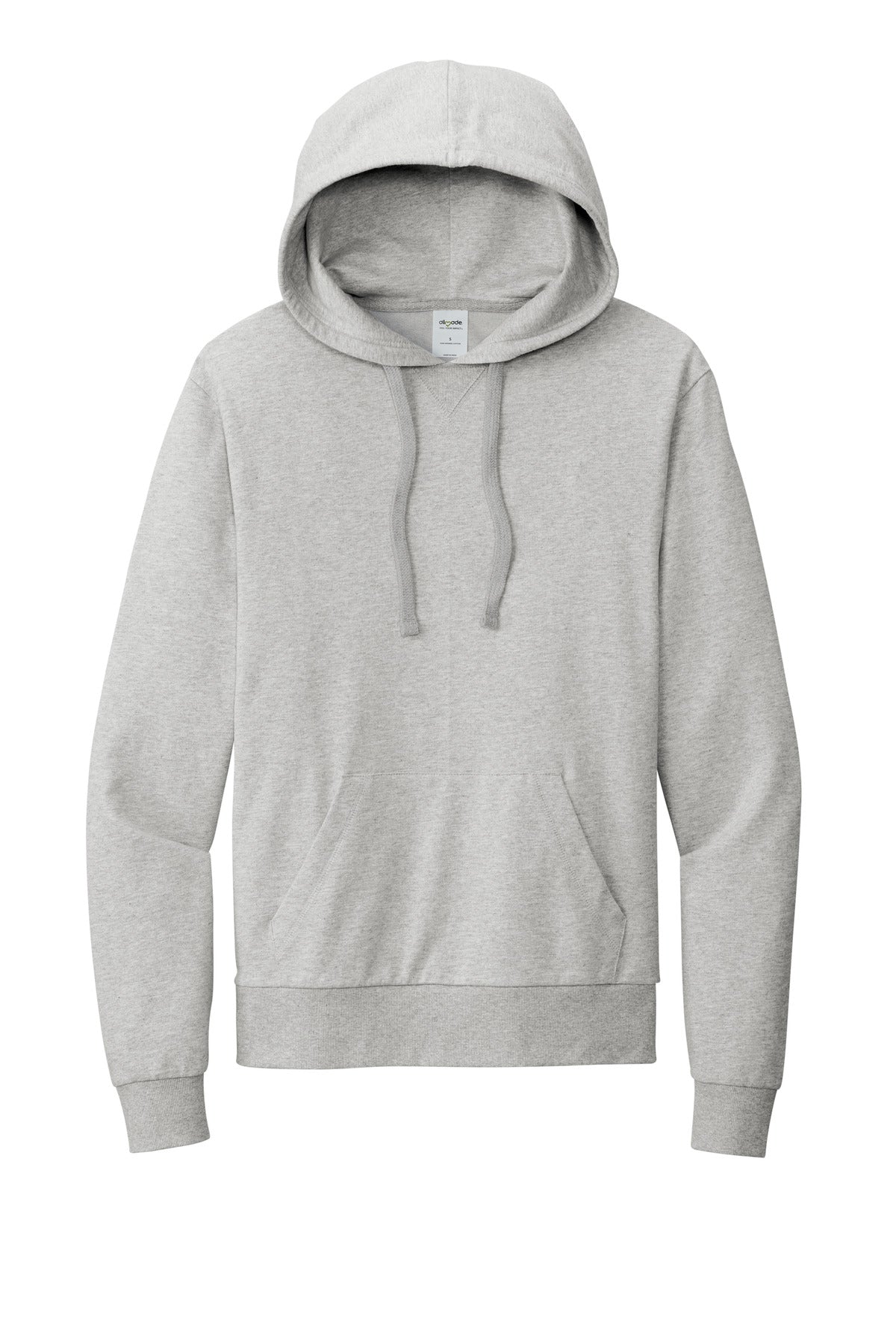 Allmade Unisex Organic French Terry Pullover Hoodie - Granite Grey Heather