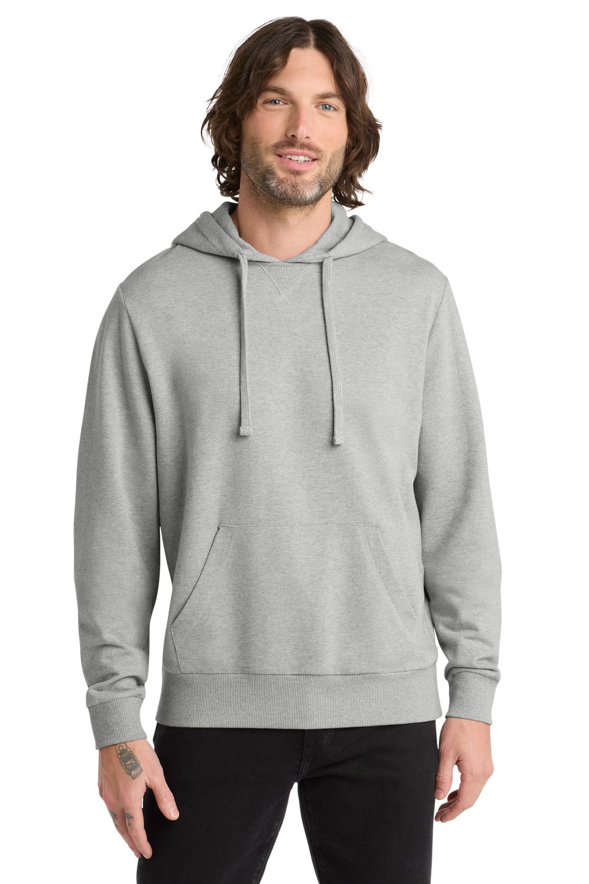 Allmade Unisex Organic French Terry Pullover Hoodie - Granite Grey Heather