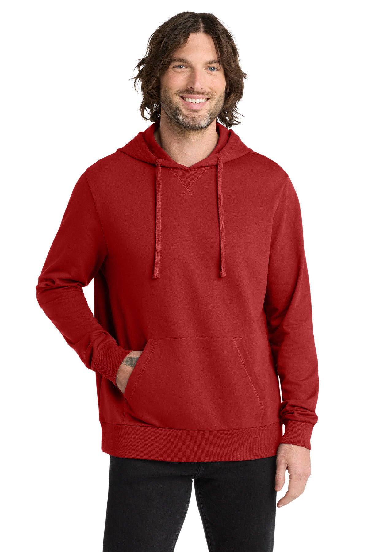 Allmade Unisex Organic French Terry Pullover Hoodie - Revolution Red