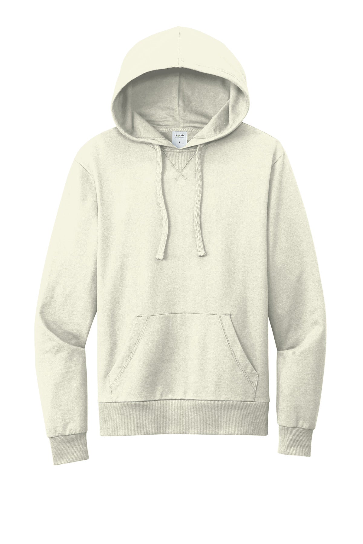 Allmade Unisex Organic French Terry Pullover Hoodie - White Sand