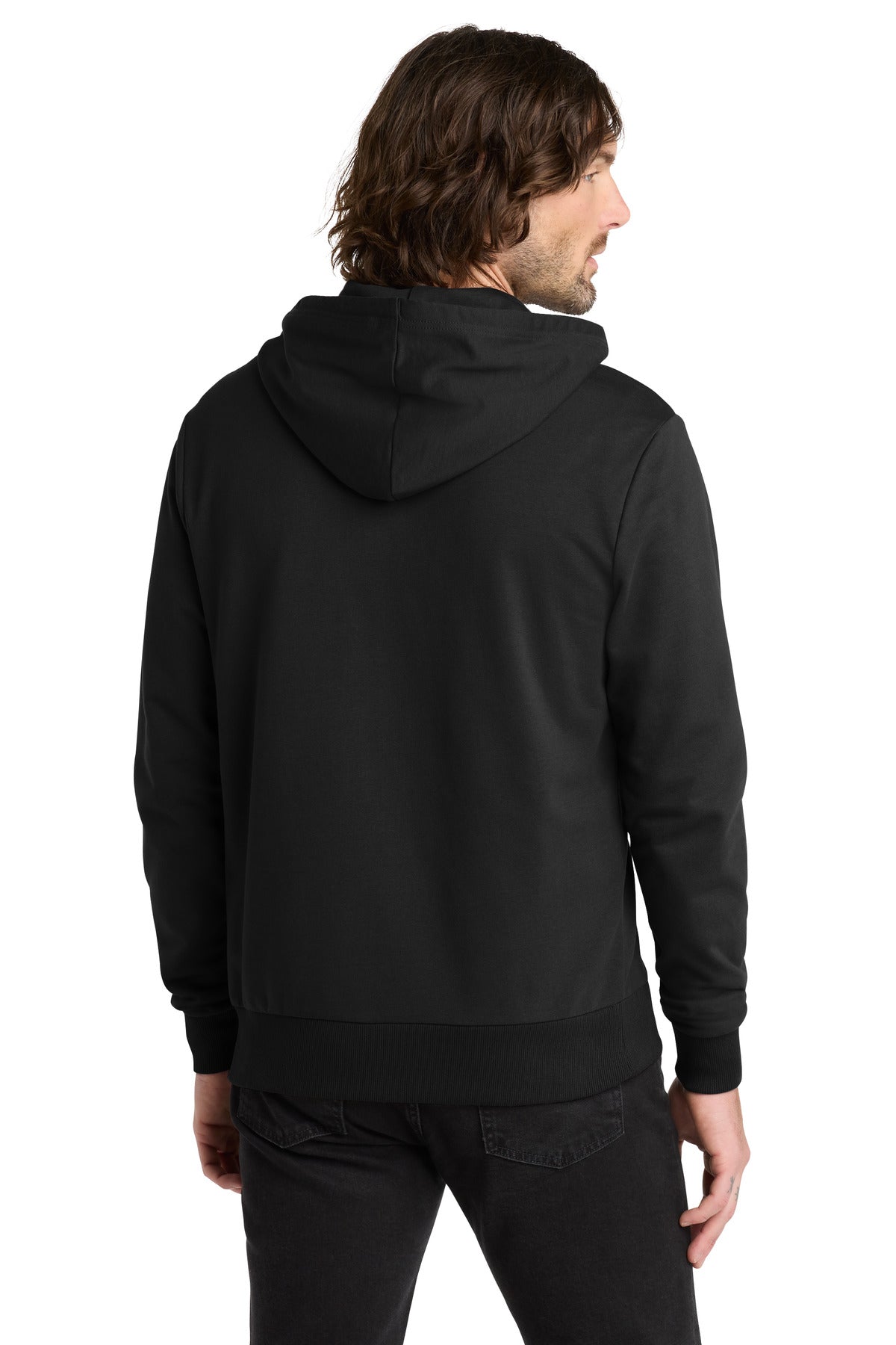 Allmade Unisex Organic French Terry Full-Zip Hoodie - Deep Black