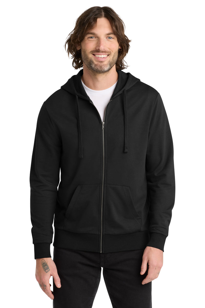 Allmade Unisex Organic French Terry Full-Zip Hoodie - Deep Black