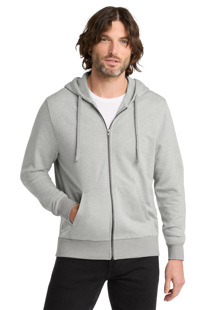 Allmade Unisex Organic French Terry Full-Zip Hoodie - Granite Grey Heather