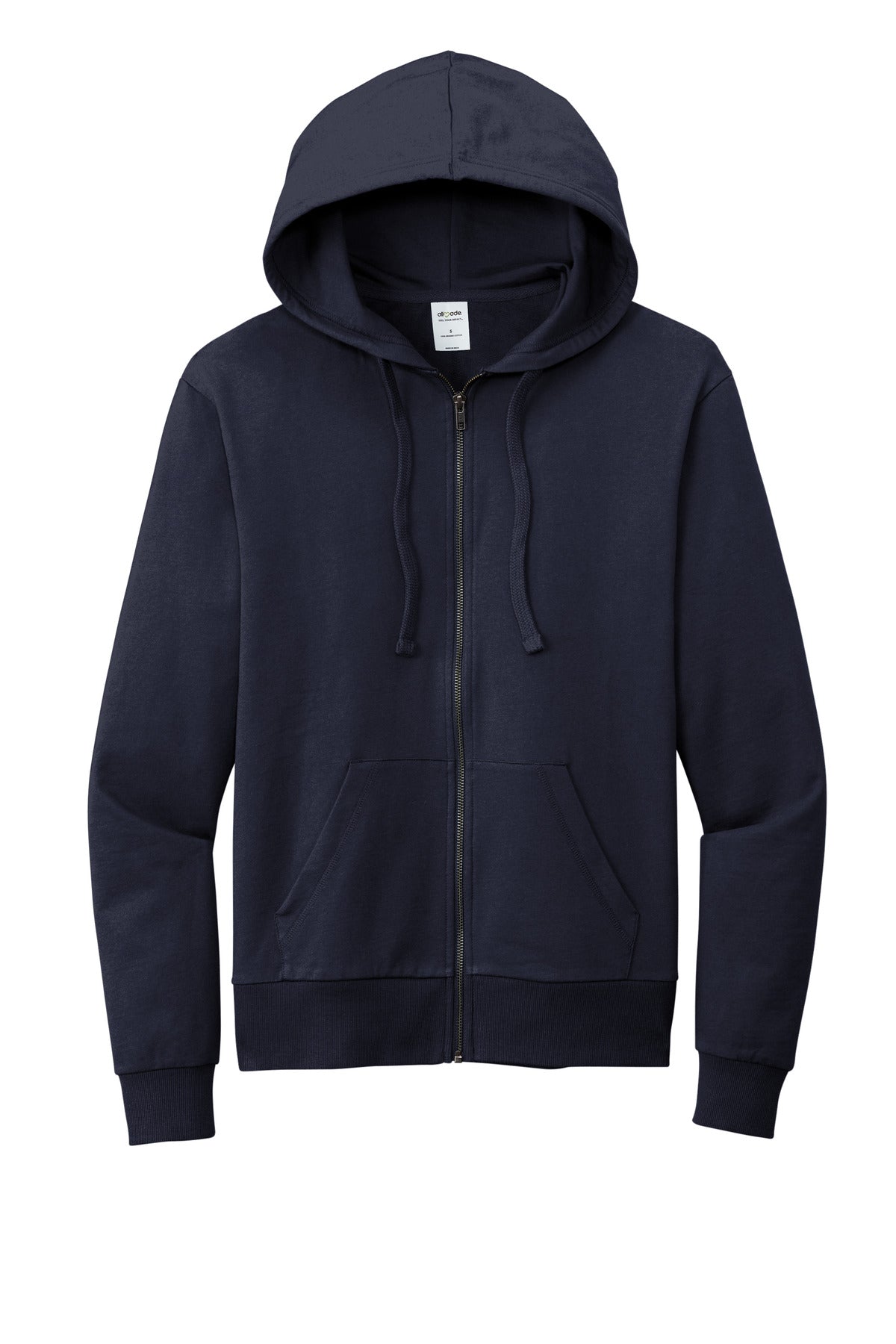 Allmade Unisex Organic French Terry Full-Zip Hoodie - Night Sky Navy