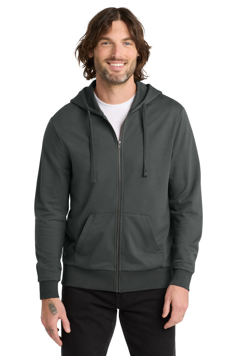 Allmade Unisex Organic French Terry Full-Zip Hoodie - Terrain Grey