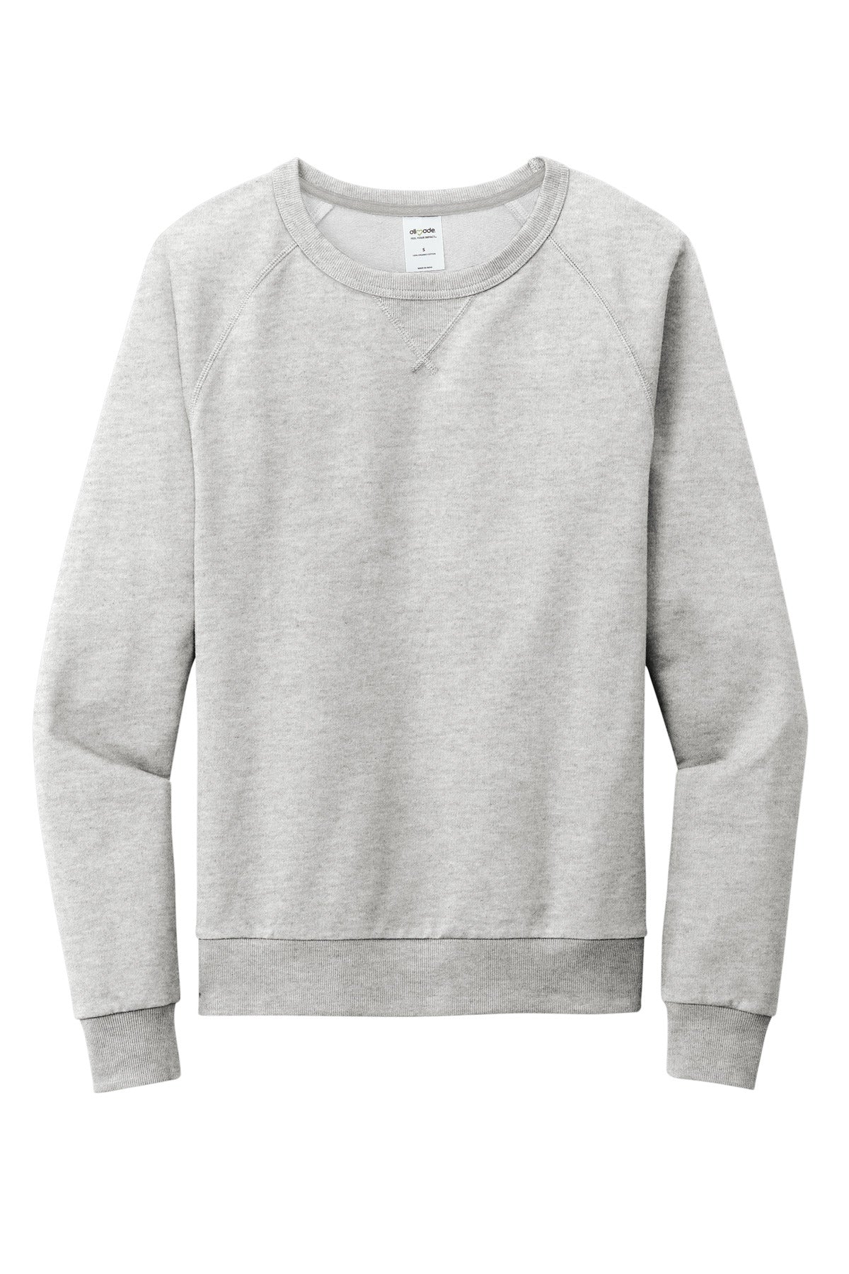Allmade Unisex Organic French Terry Crewneck Sweatshirt - Granite Grey Heather