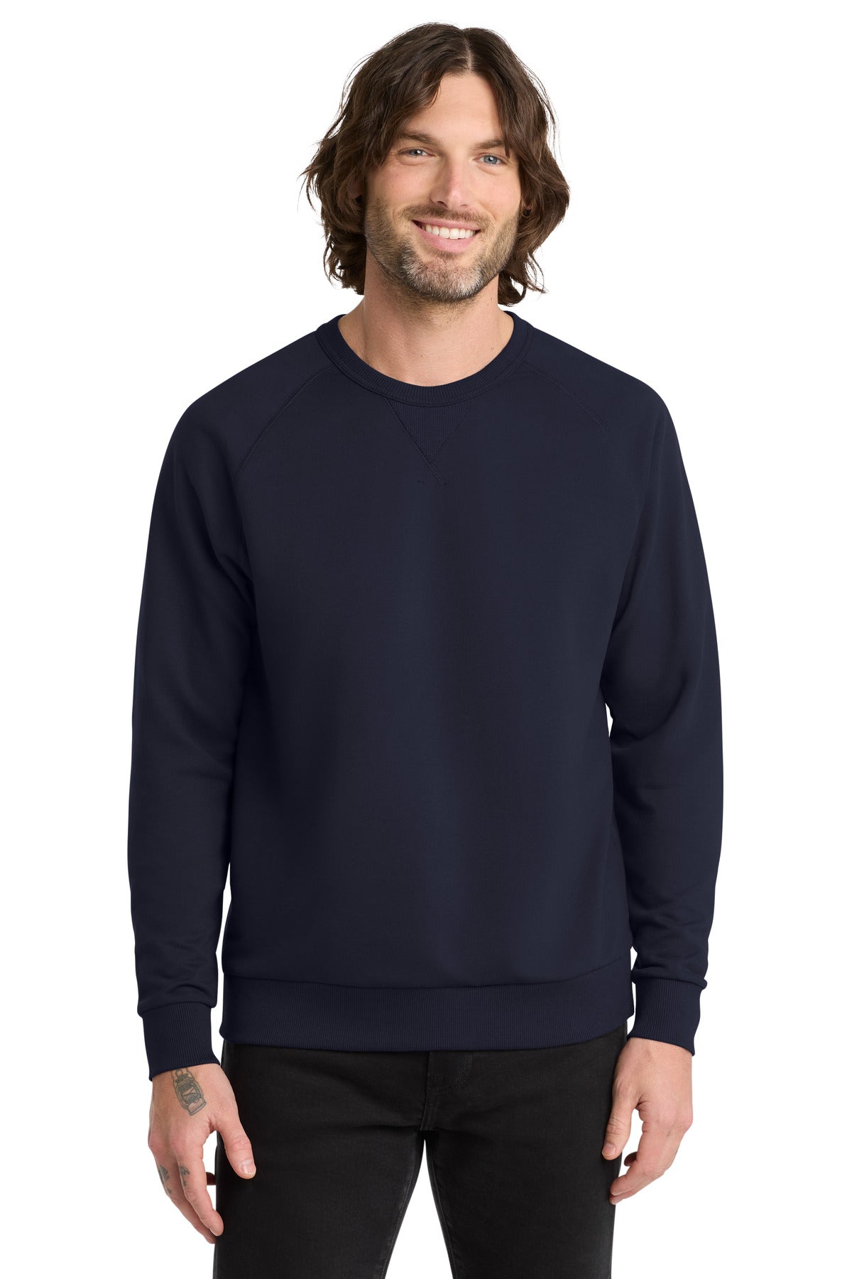Allmade Unisex Organic French Terry Crewneck Sweatshirt - Night Sky Navy