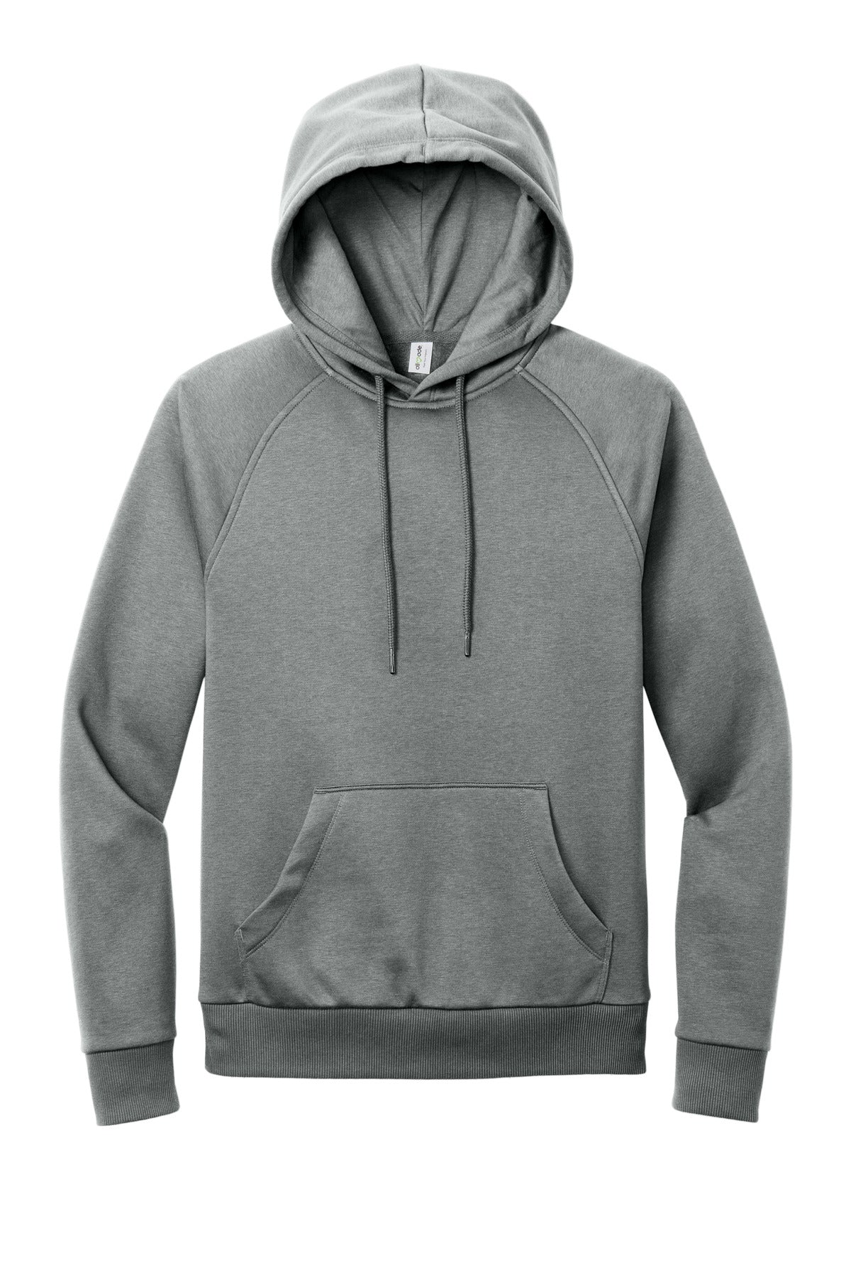 Allmade Unisex Organic CVC Fleece Pullover Hoodie - Aluminum Grey Heather