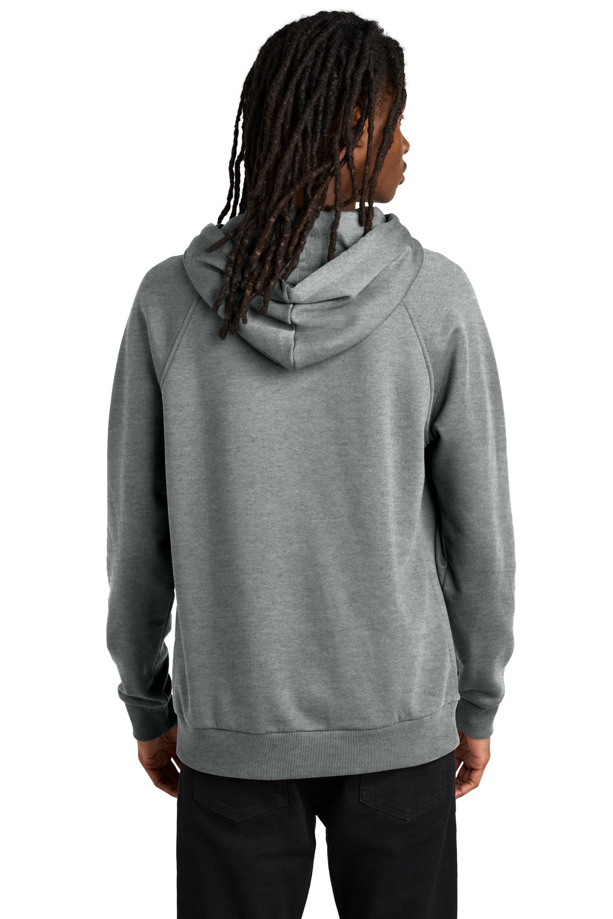 Allmade Unisex Organic CVC Fleece Pullover Hoodie - Aluminum Grey Heather