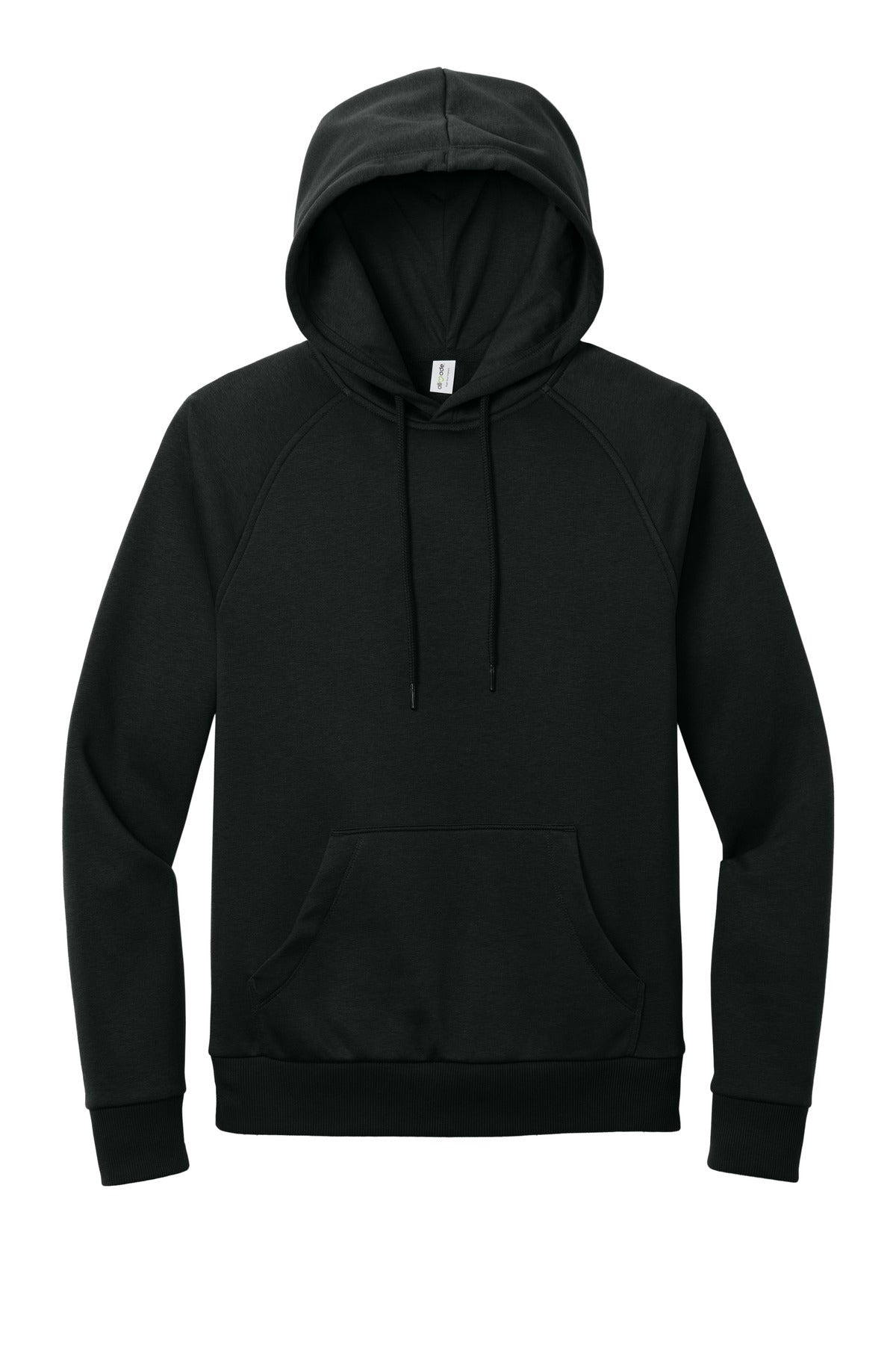 Allmade Unisex Organic CVC Fleece Pullover Hoodie - Deep Black