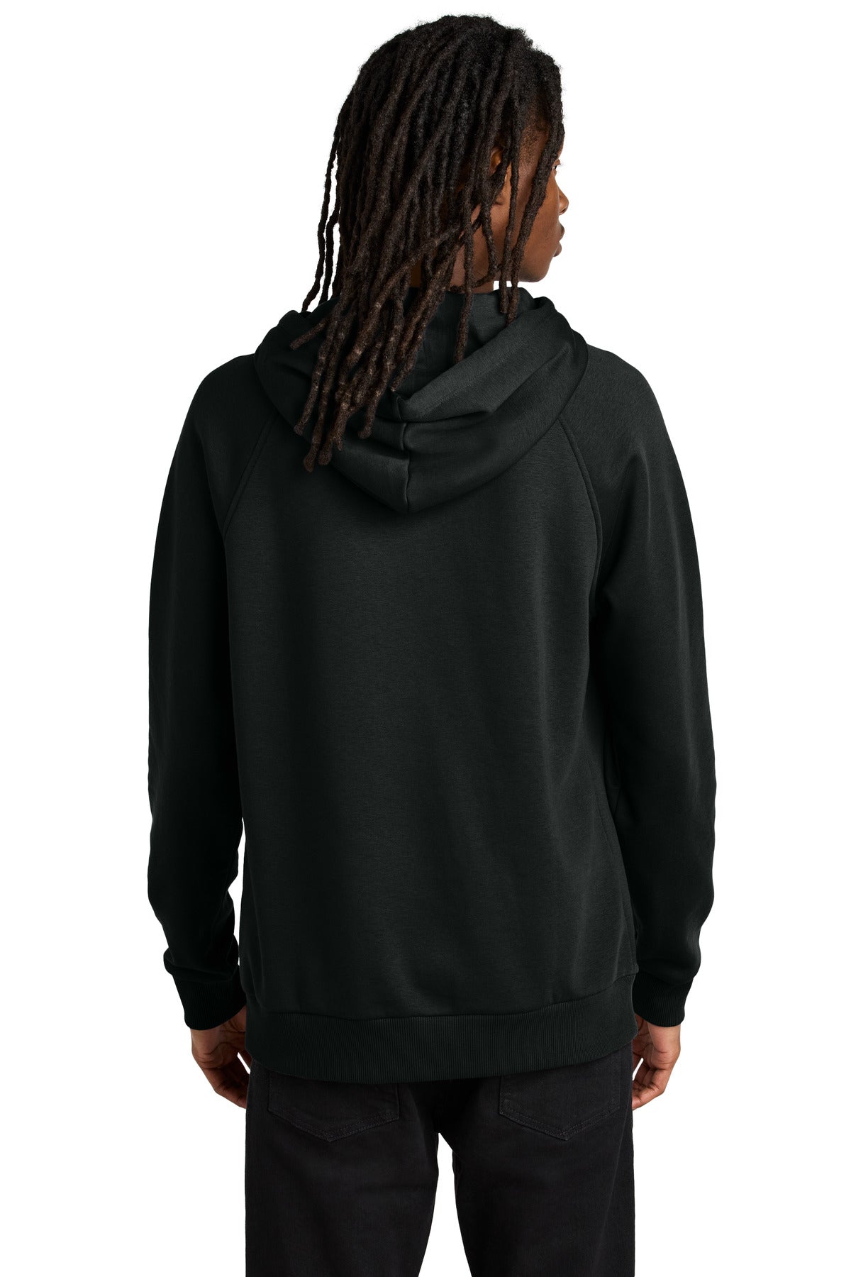 Allmade Unisex Organic CVC Fleece Pullover Hoodie - Deep Black