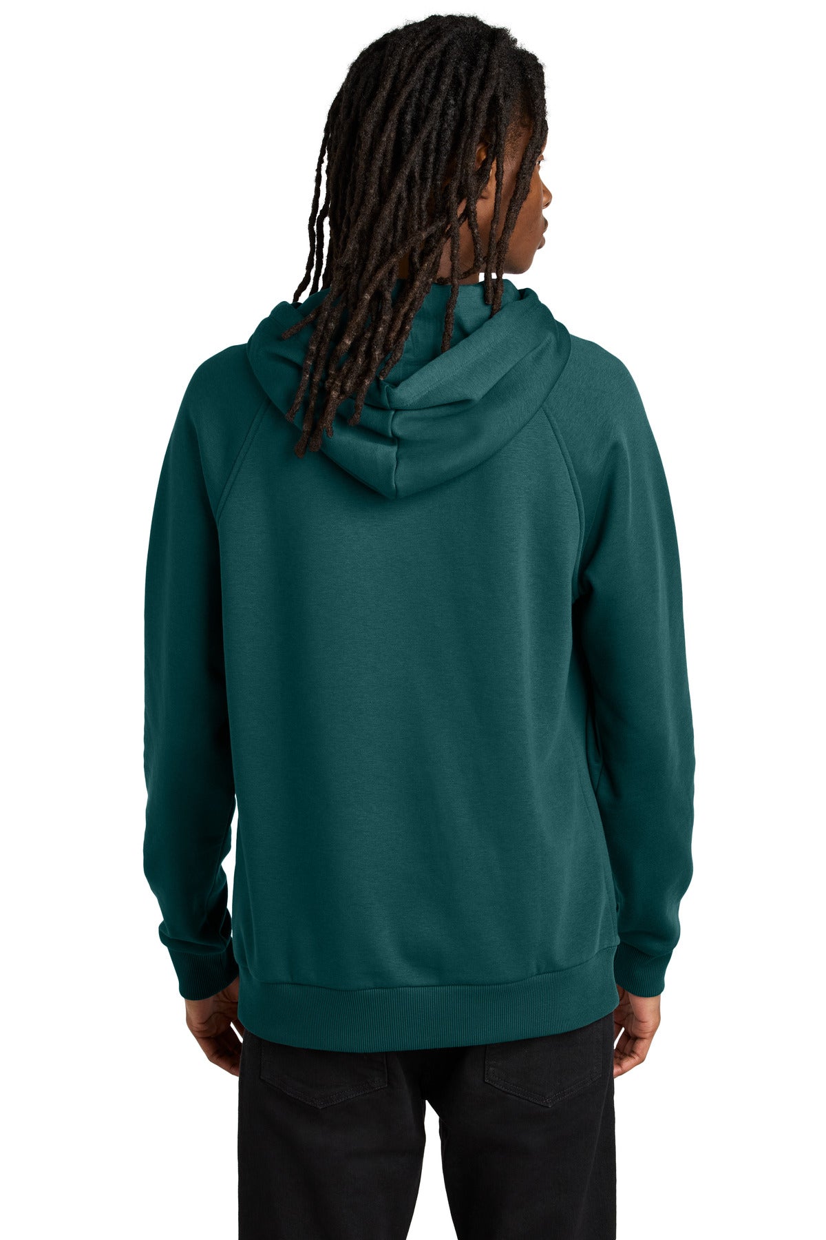 Allmade Unisex Organic CVC Fleece Pullover Hoodie - Deep Sea Green