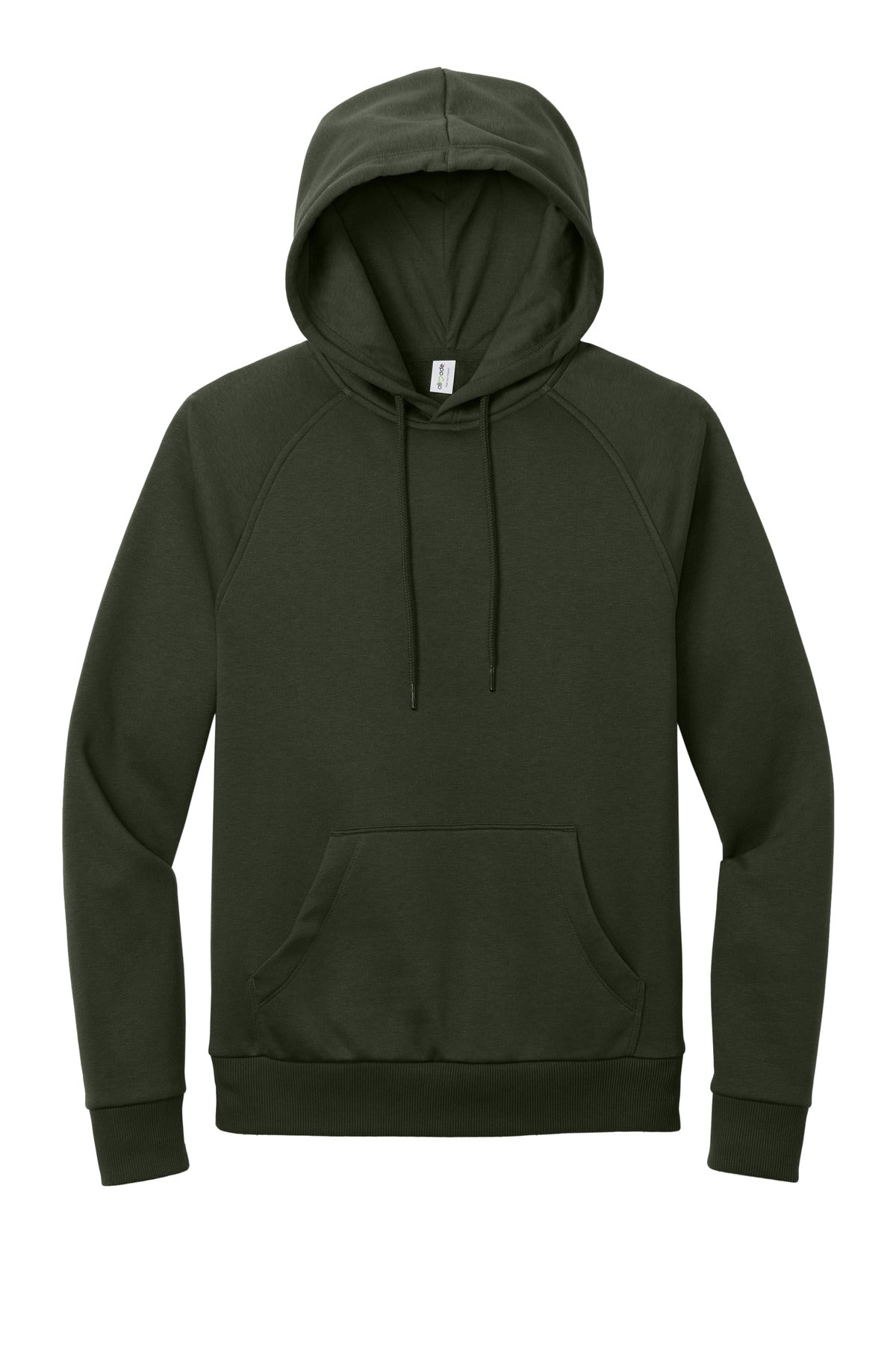 Allmade Unisex Organic CVC Fleece Pullover Hoodie - Herb Green