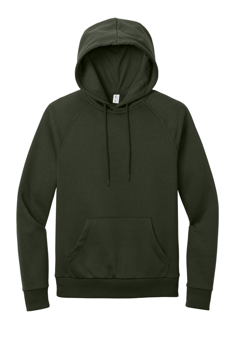 Allmade Unisex Organic CVC Fleece Pullover Hoodie - Herb Green