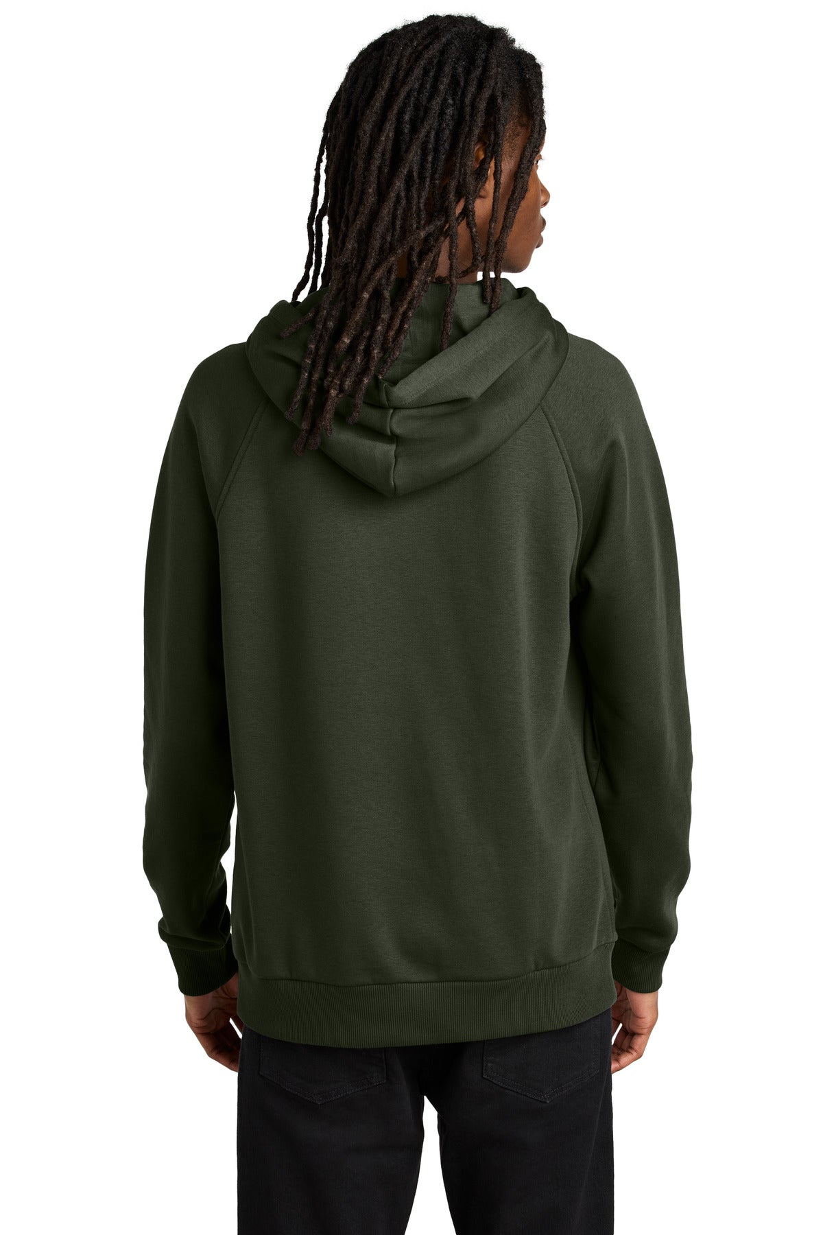 Allmade Unisex Organic CVC Fleece Pullover Hoodie - Herb Green