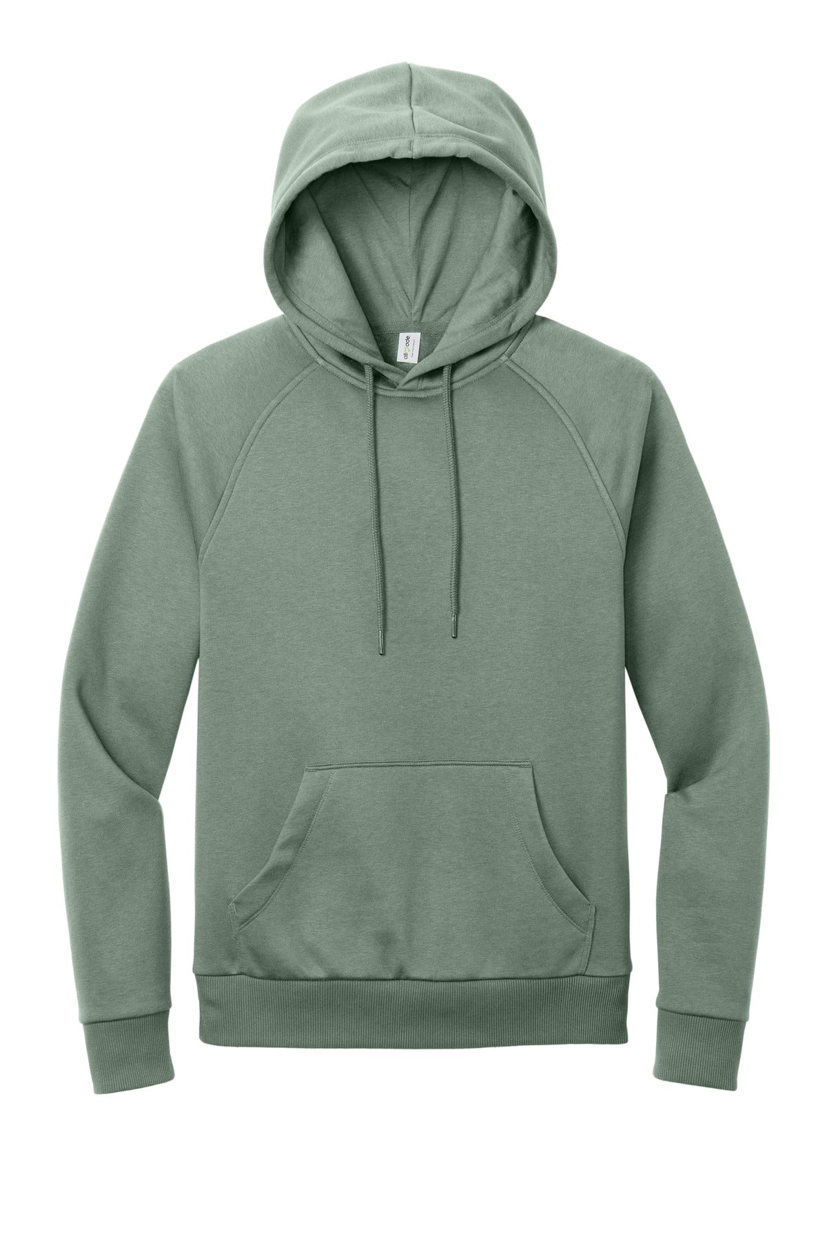 Allmade Unisex Organic CVC Fleece Pullover Hoodie - Matcha Green