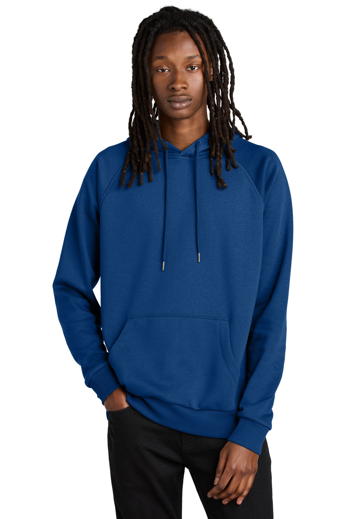 Allmade Unisex Organic CVC Fleece Pullover Hoodie - Open Water Blue