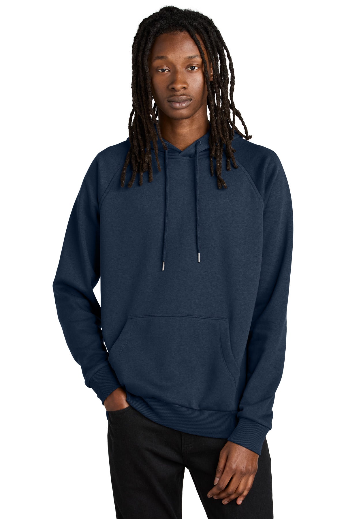 Allmade Unisex Organic CVC Fleece Pullover Hoodie - Rebel Blue