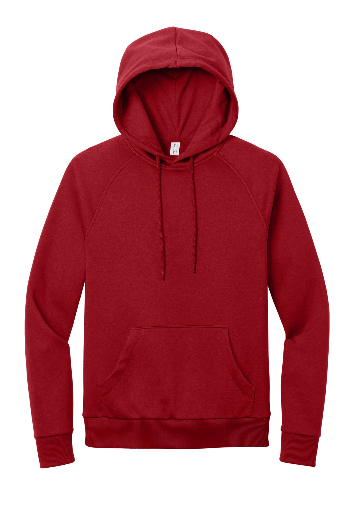 Allmade Unisex Organic CVC Fleece Pullover Hoodie - Revolution Red