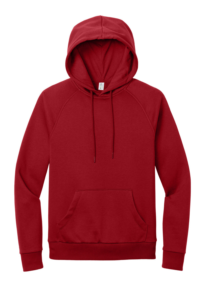 Allmade Unisex Organic CVC Fleece Pullover Hoodie - Revolution Red