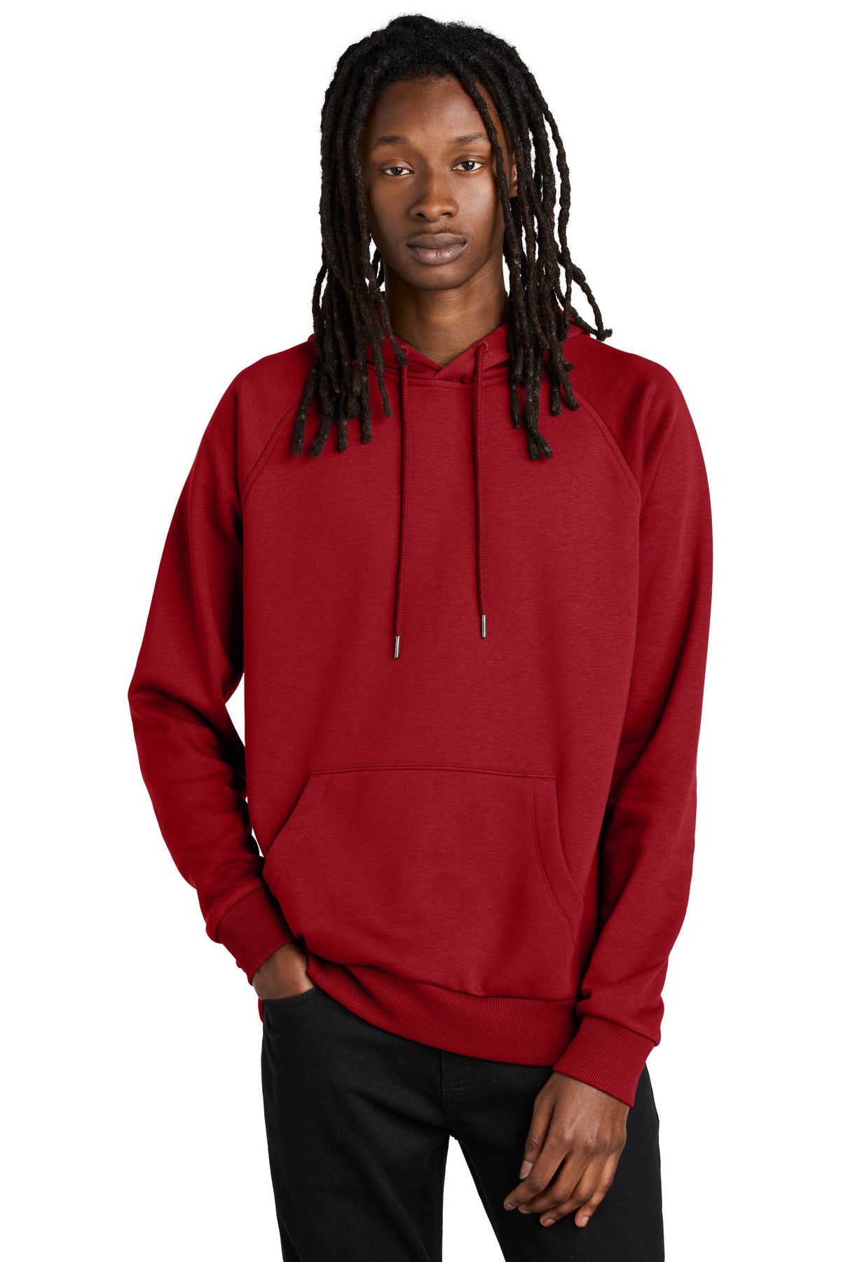 Allmade Unisex Organic CVC Fleece Pullover Hoodie - Revolution Red