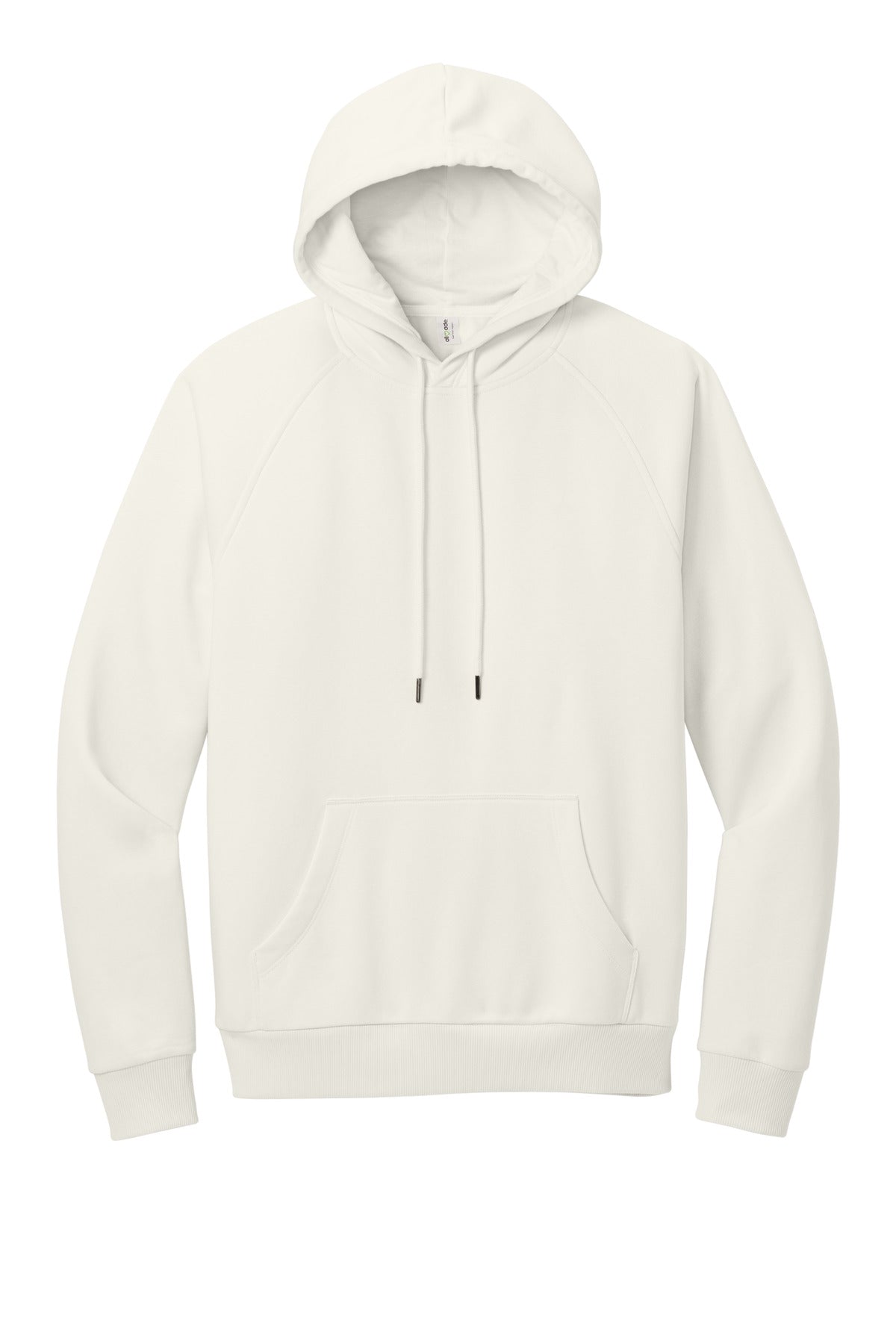 Allmade Unisex Organic CVC Fleece Pullover Hoodie - White Sand