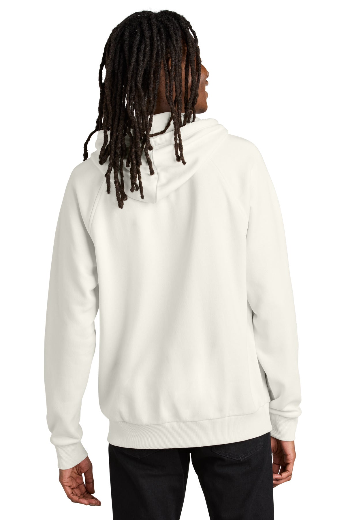 Allmade Unisex Organic CVC Fleece Pullover Hoodie - White Sand