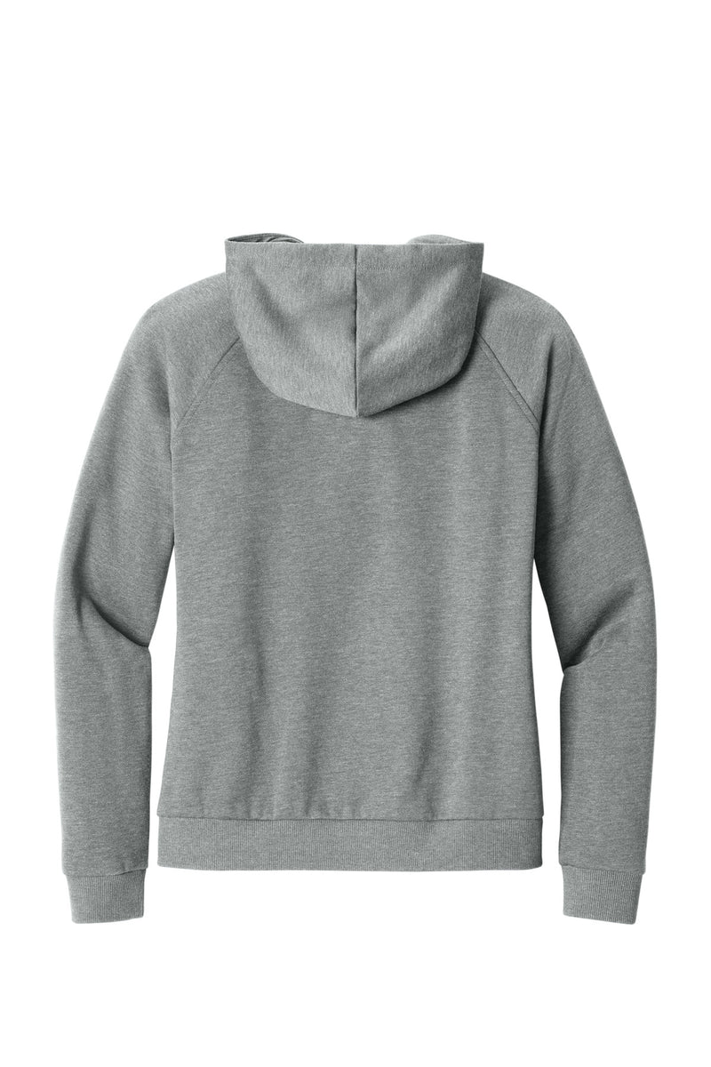 Allmade Women's Organic CVC Fleece Full-Zip Hoodie - Aluminum Grey Heather