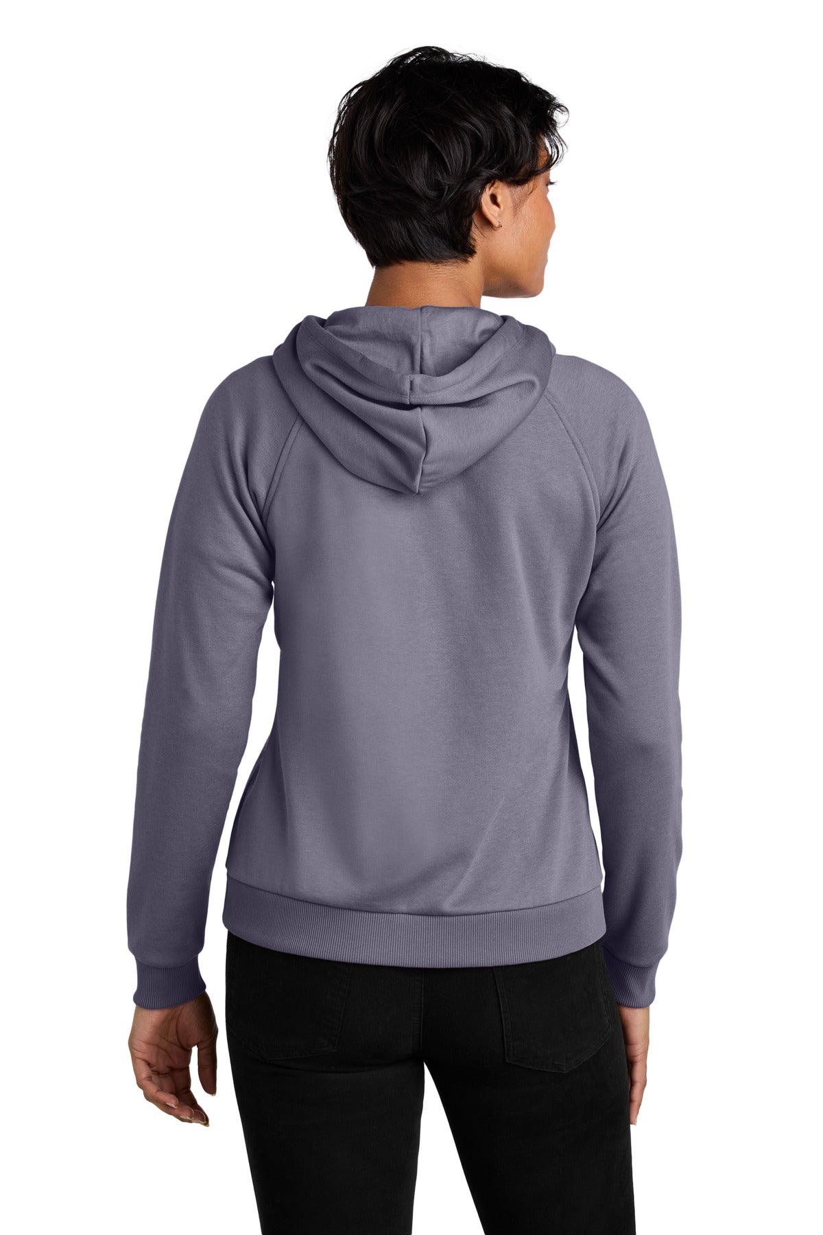 Allmade Women's Organic CVC Fleece Full-Zip Hoodie - Cosmic Purple