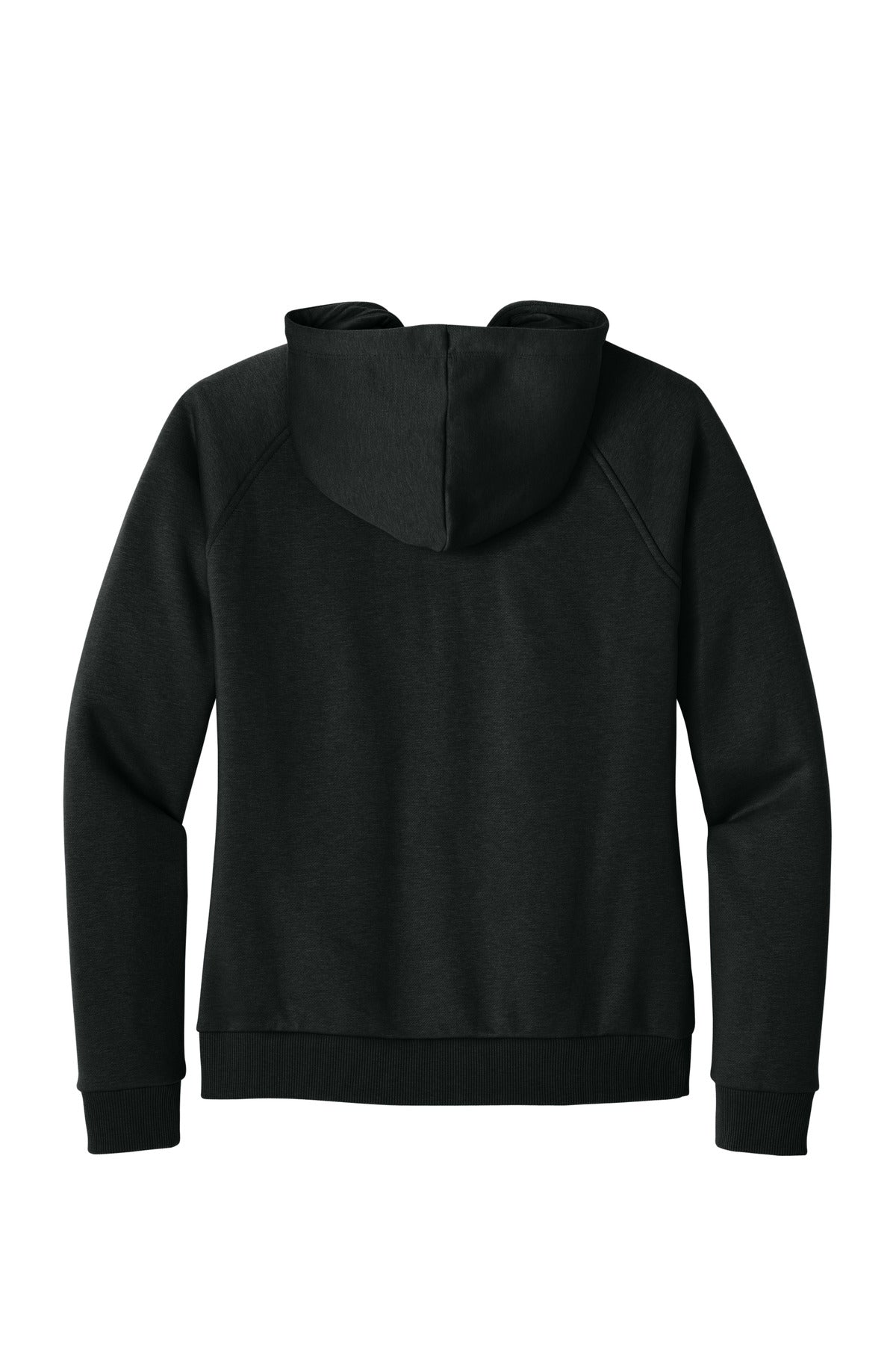 Allmade Women's Organic CVC Fleece Full-Zip Hoodie - Deep Black
